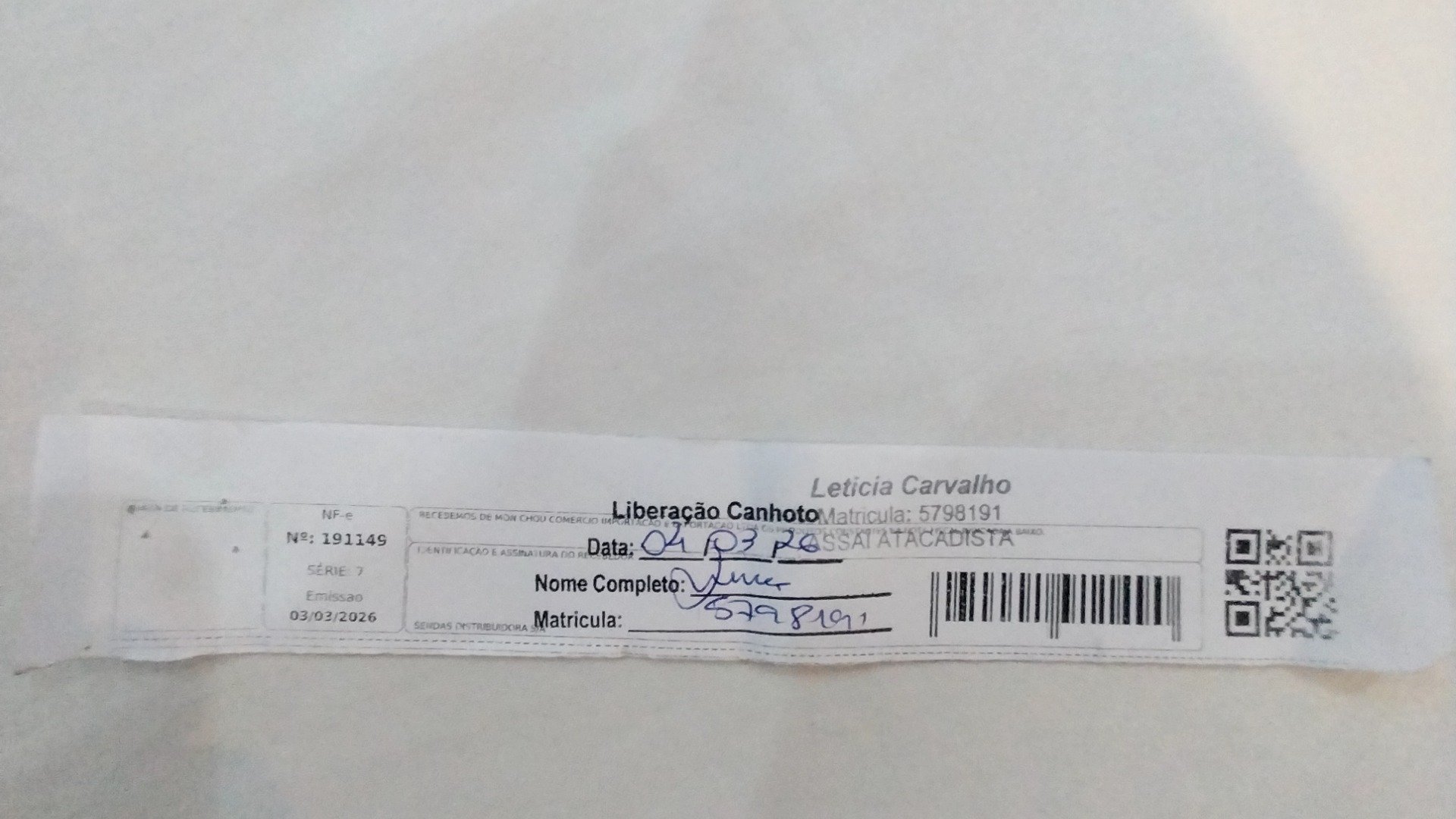 Canhoto 140818593