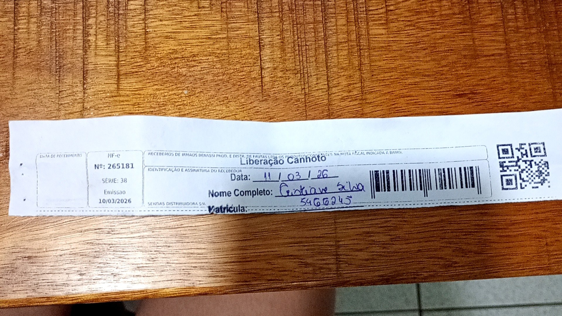 Canhoto 142048593