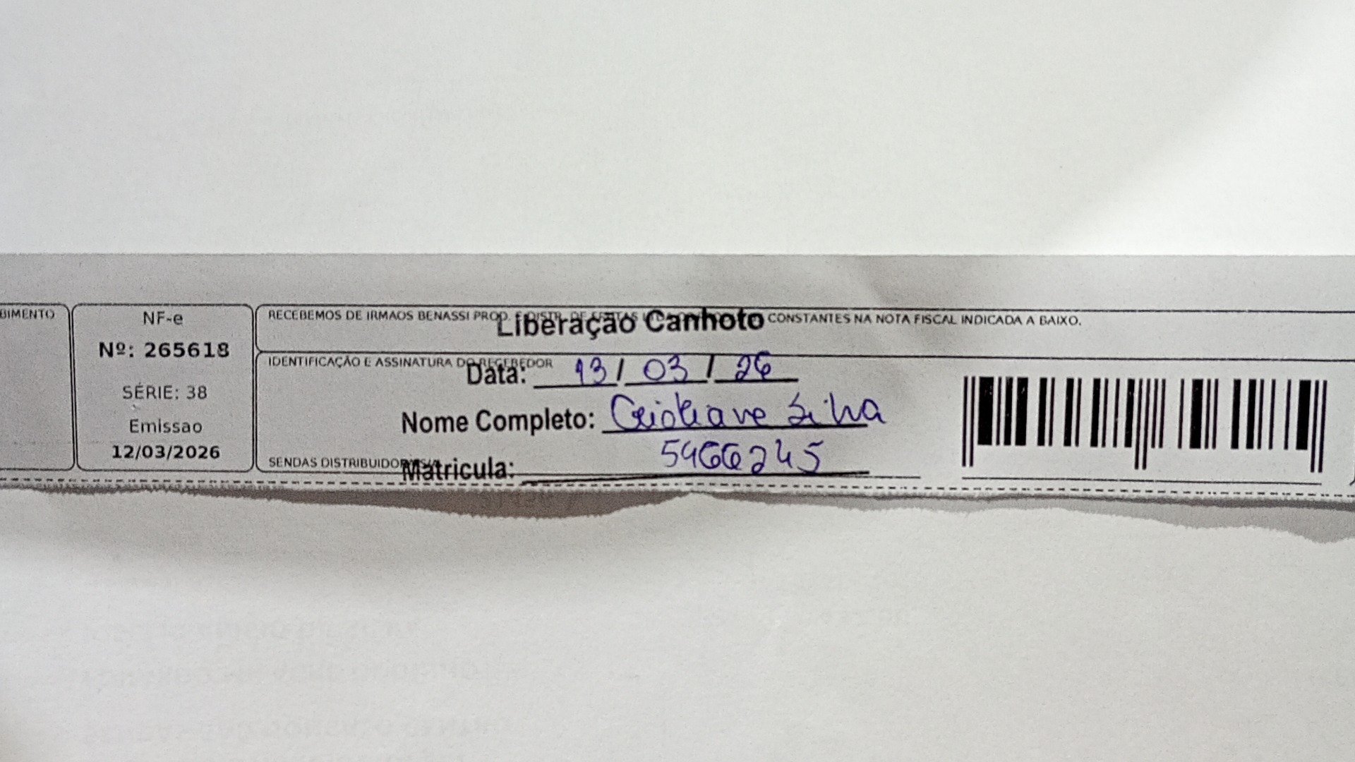 Canhoto 142421893