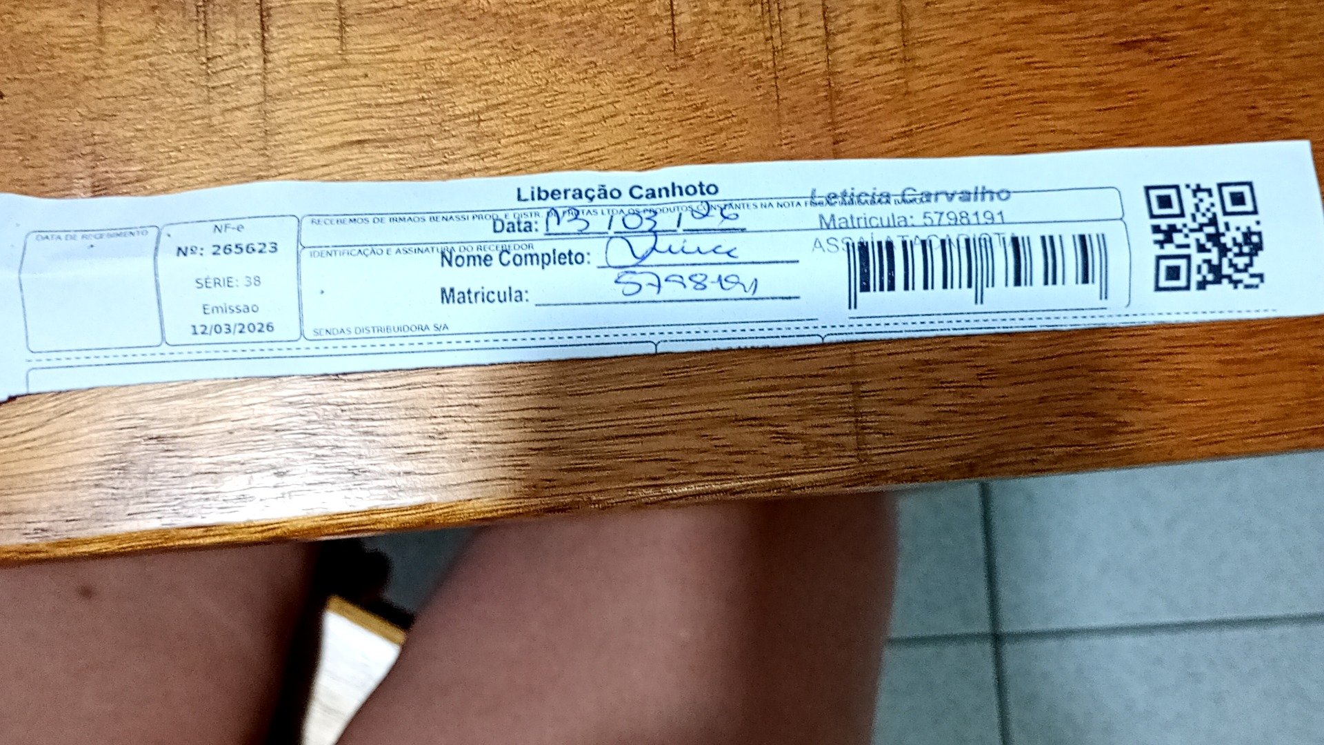Canhoto 142437693