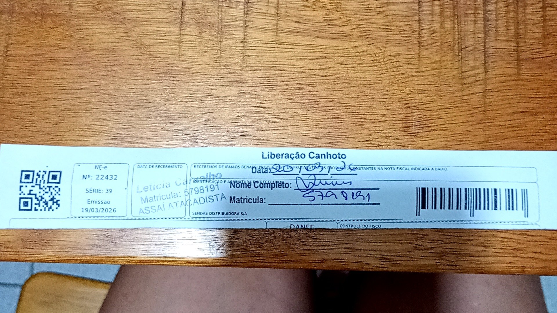 Canhoto 143611293