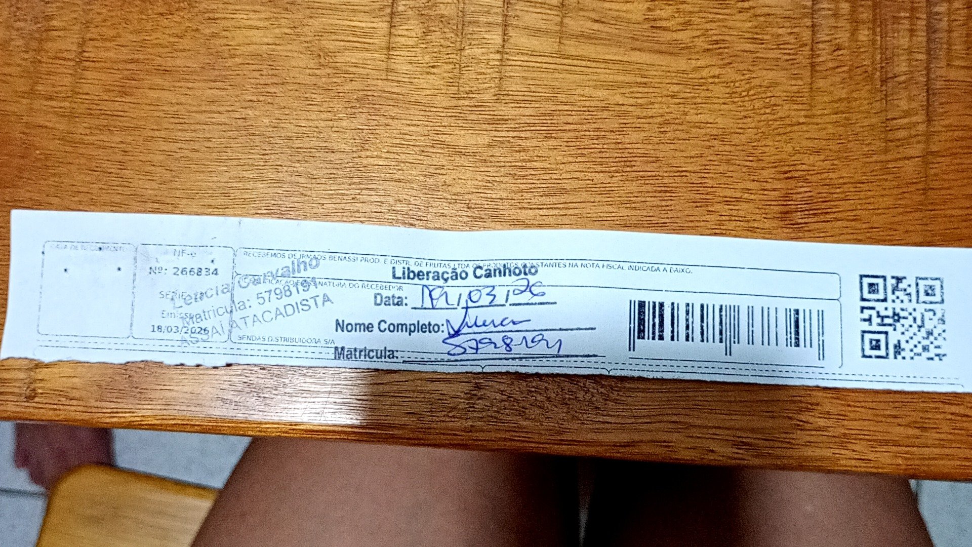 Canhoto 143422493