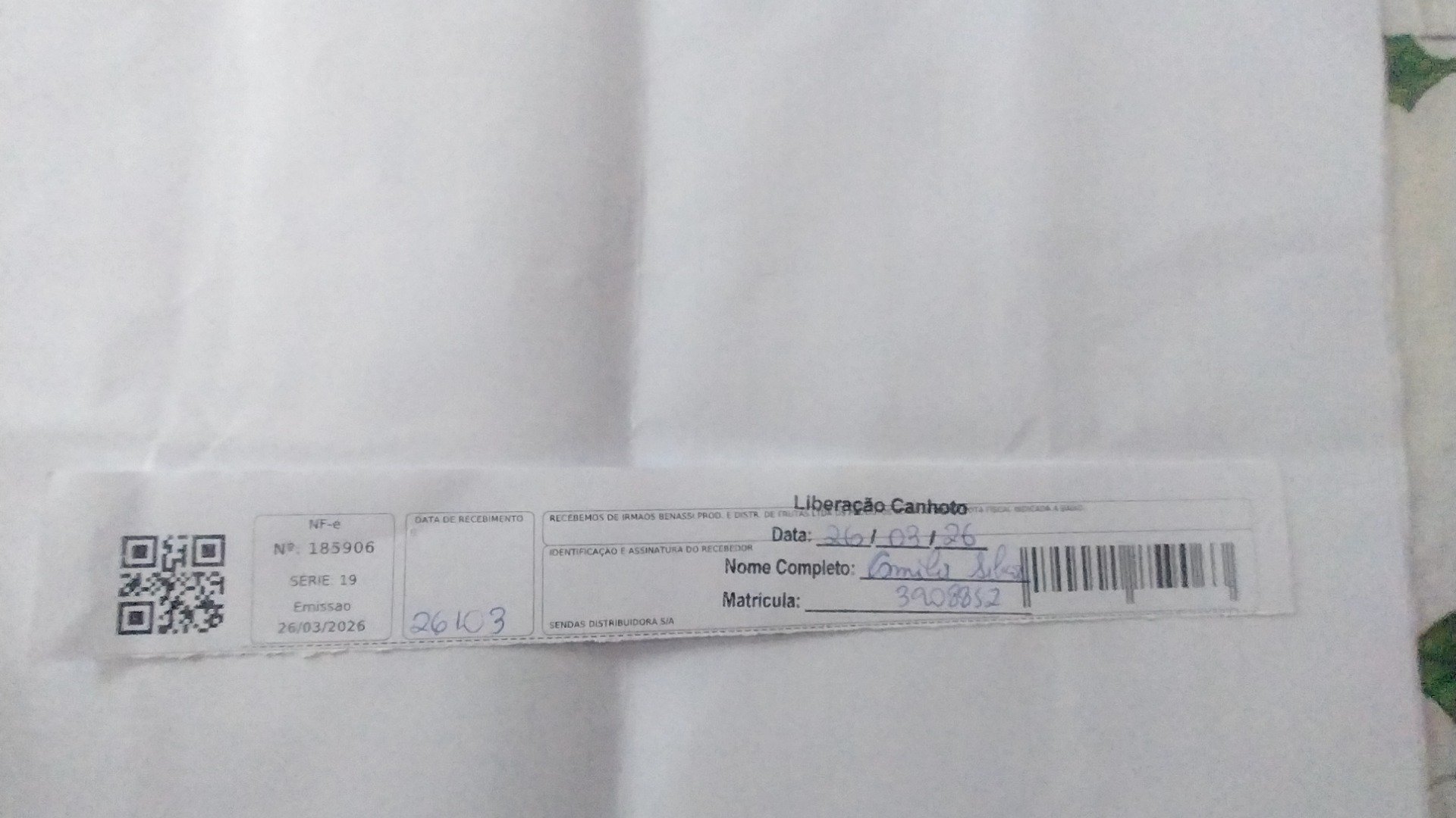 Canhoto 144615393