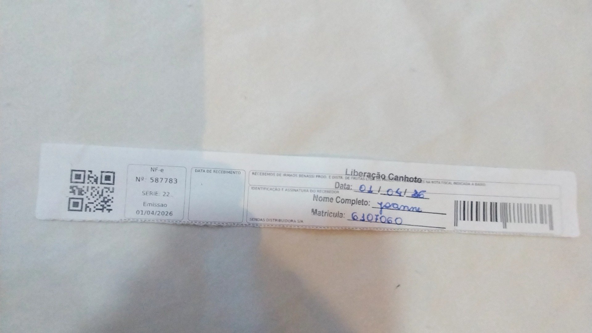 Canhoto 145748393