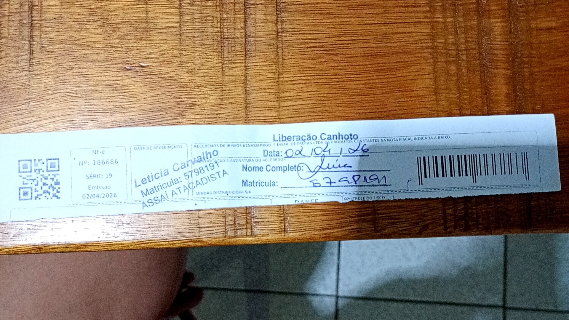 Canhoto 145972993
