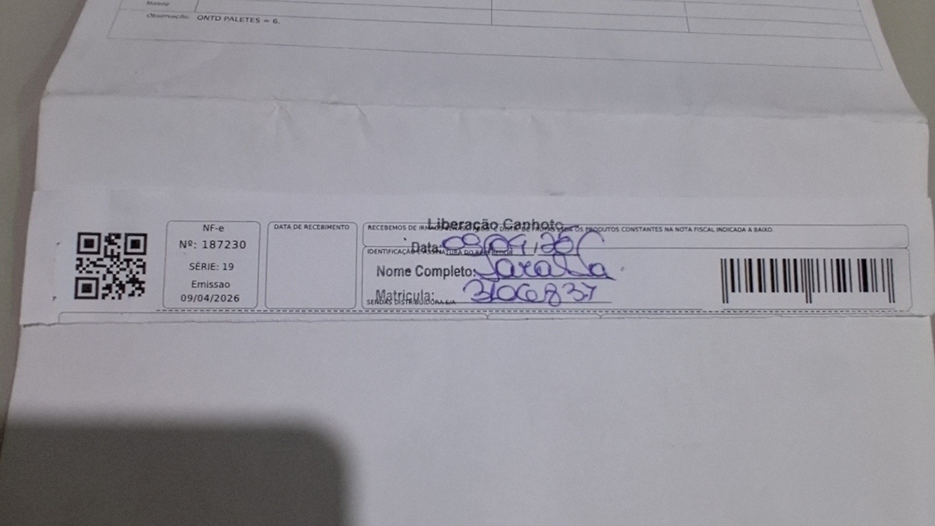 Canhoto 146963693