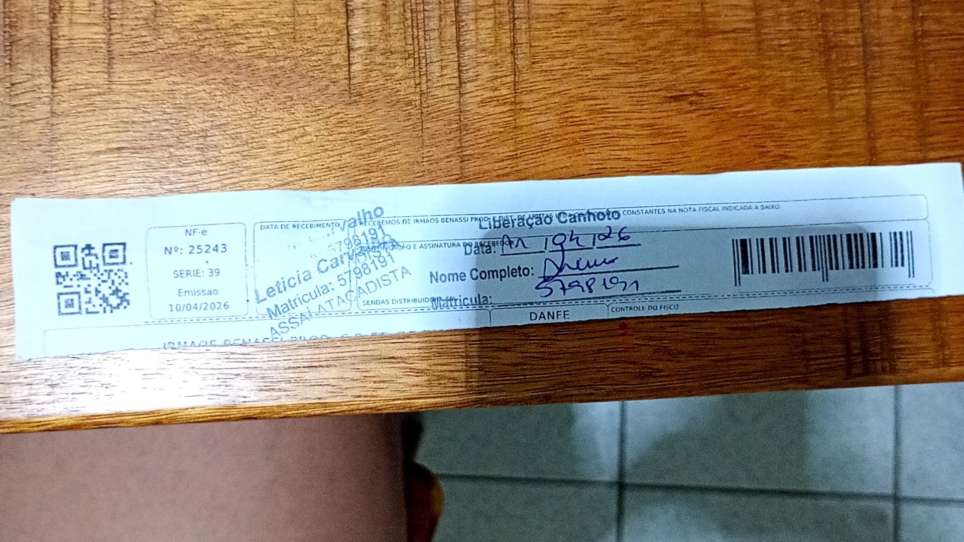 Canhoto 147428793