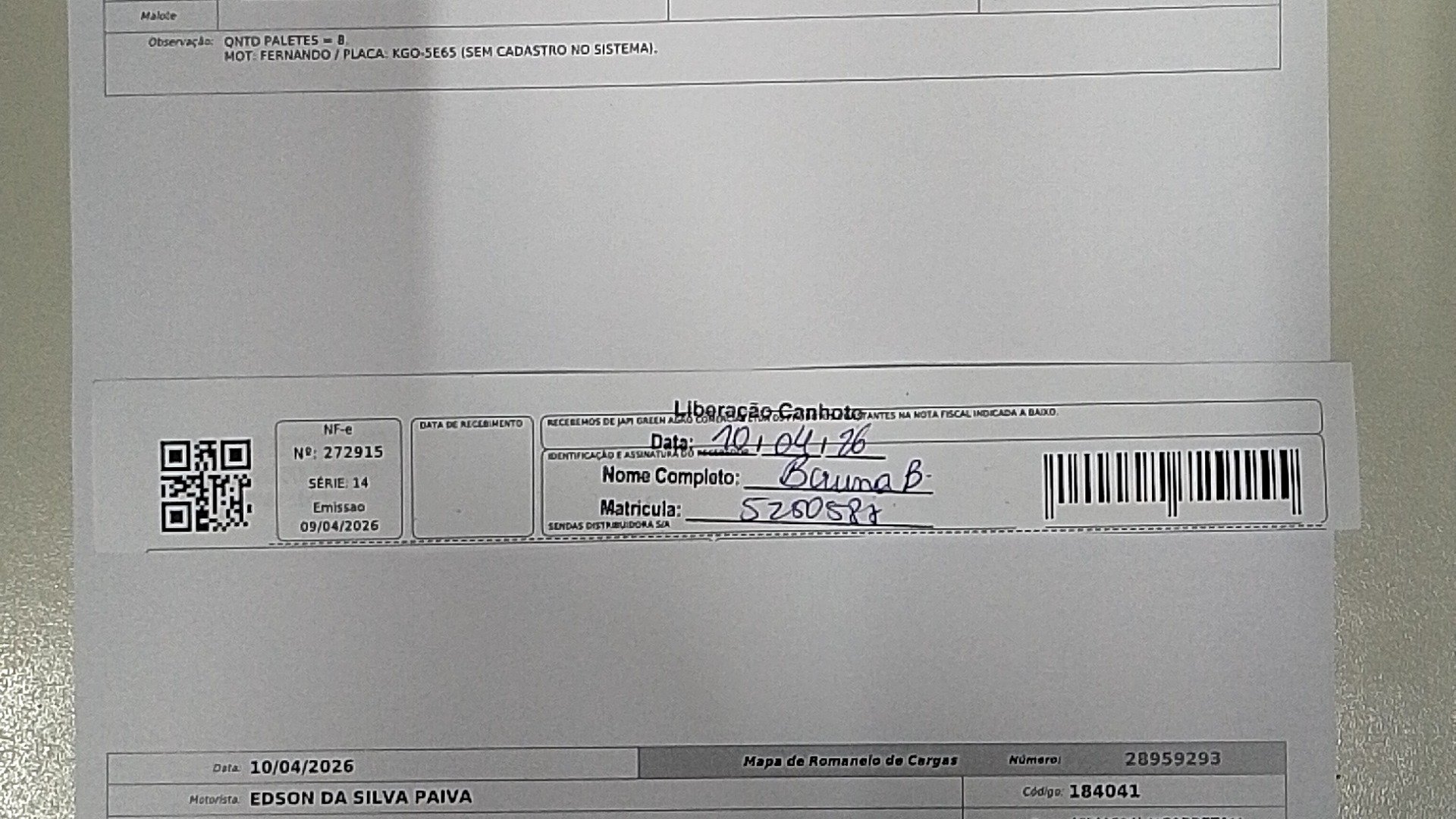 Canhoto 147168593
