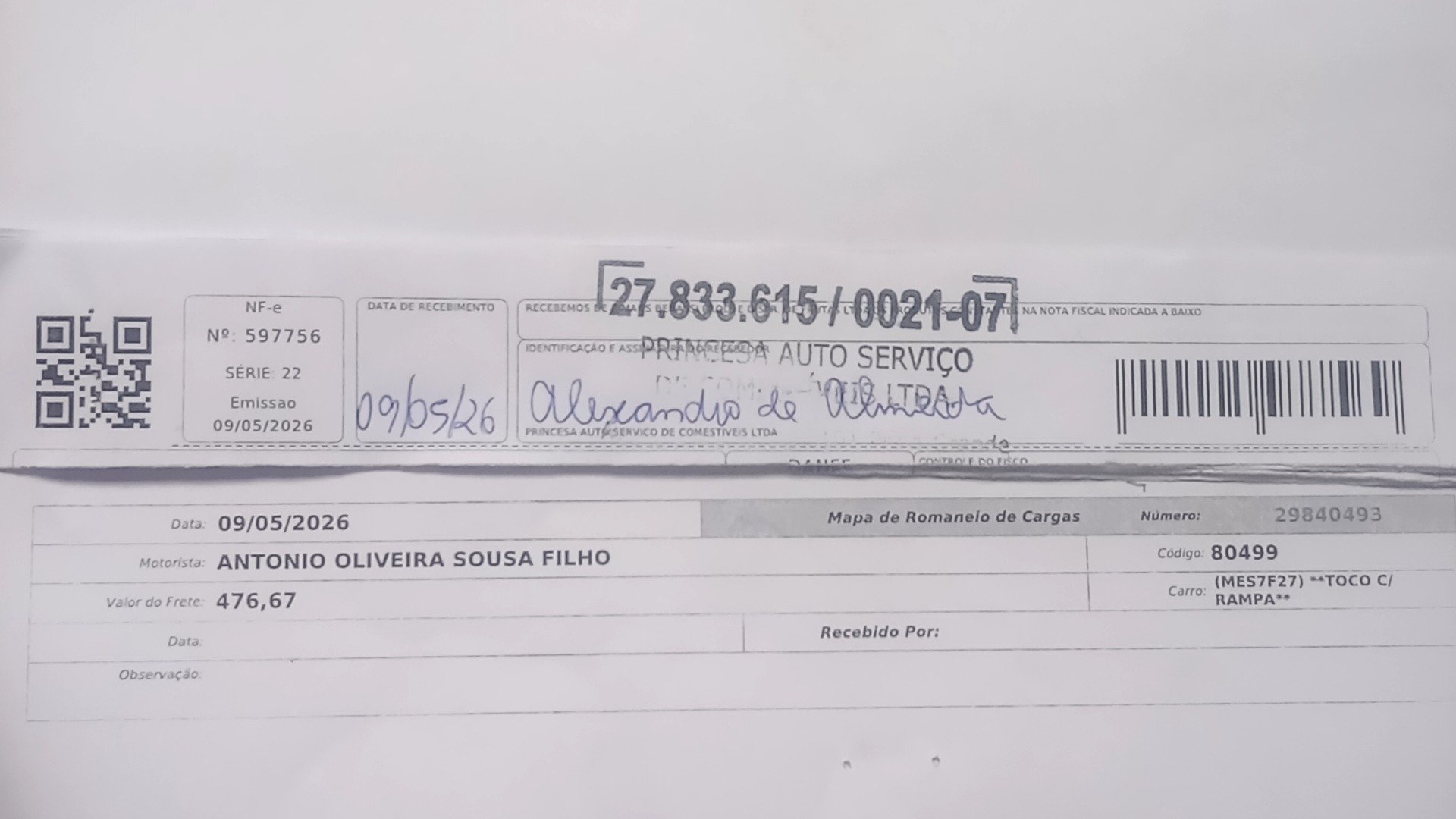 Canhoto 152135793