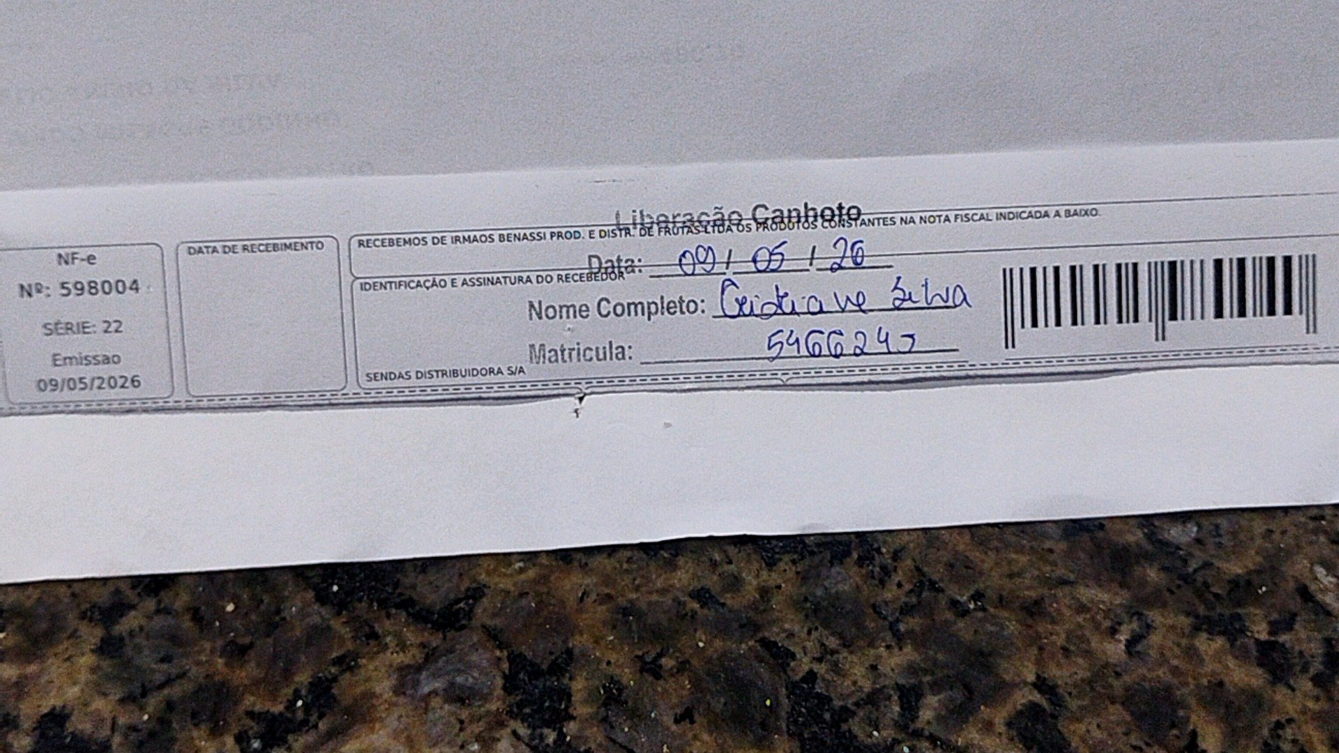 Canhoto 152173993