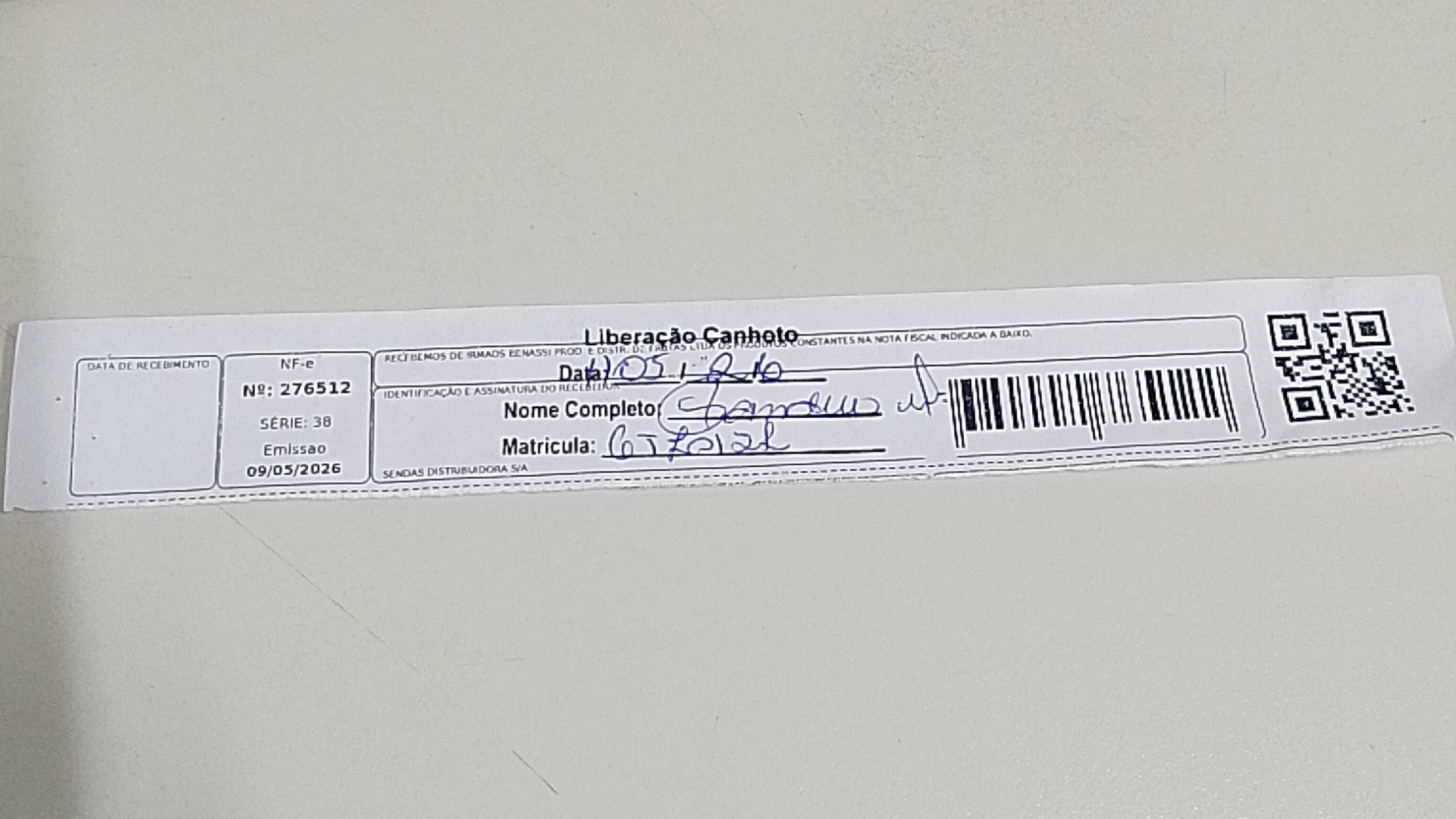 Canhoto 152383493