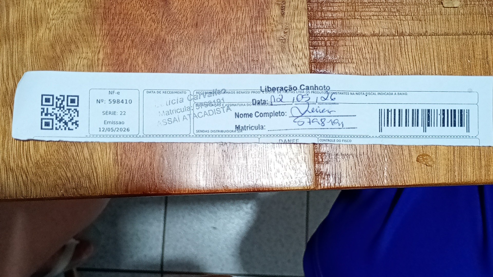 Canhoto 152594593