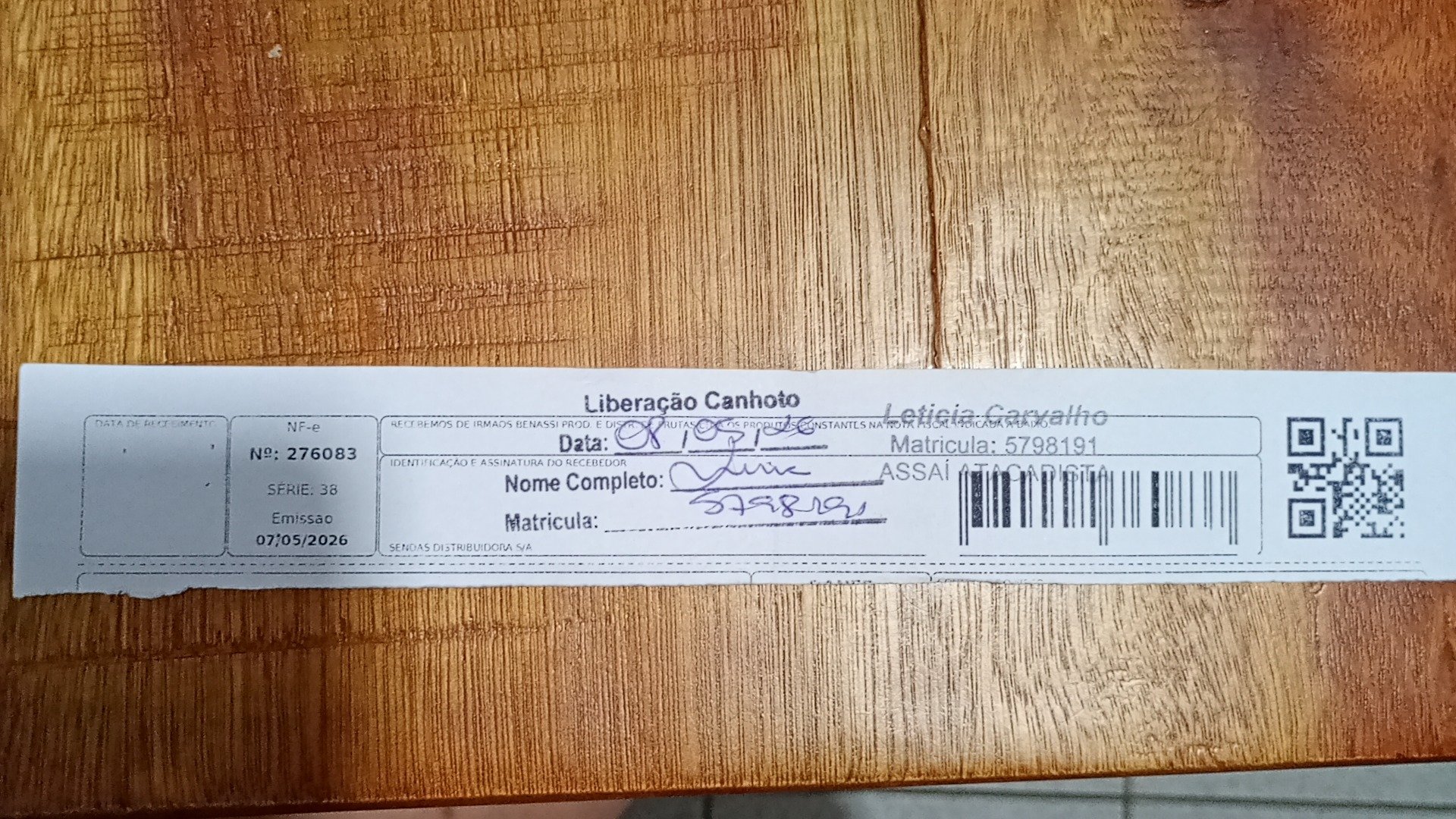 Canhoto 151957593