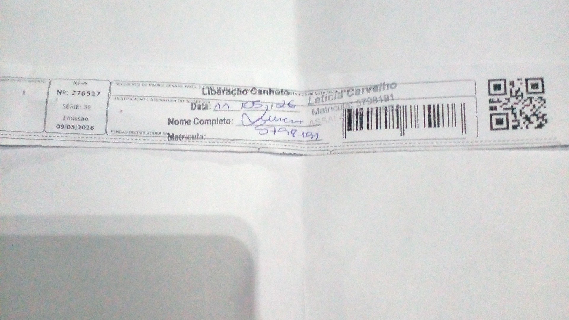 Canhoto 152386093