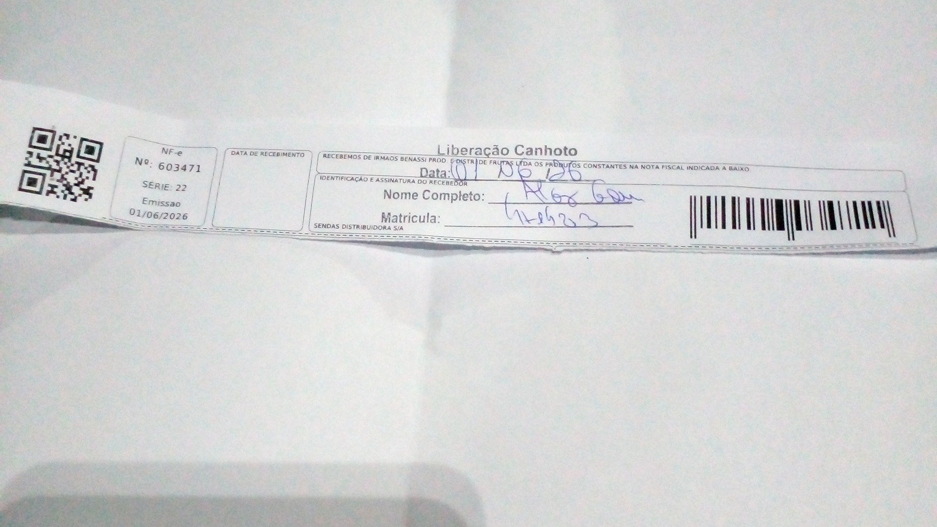 Canhoto 156038893