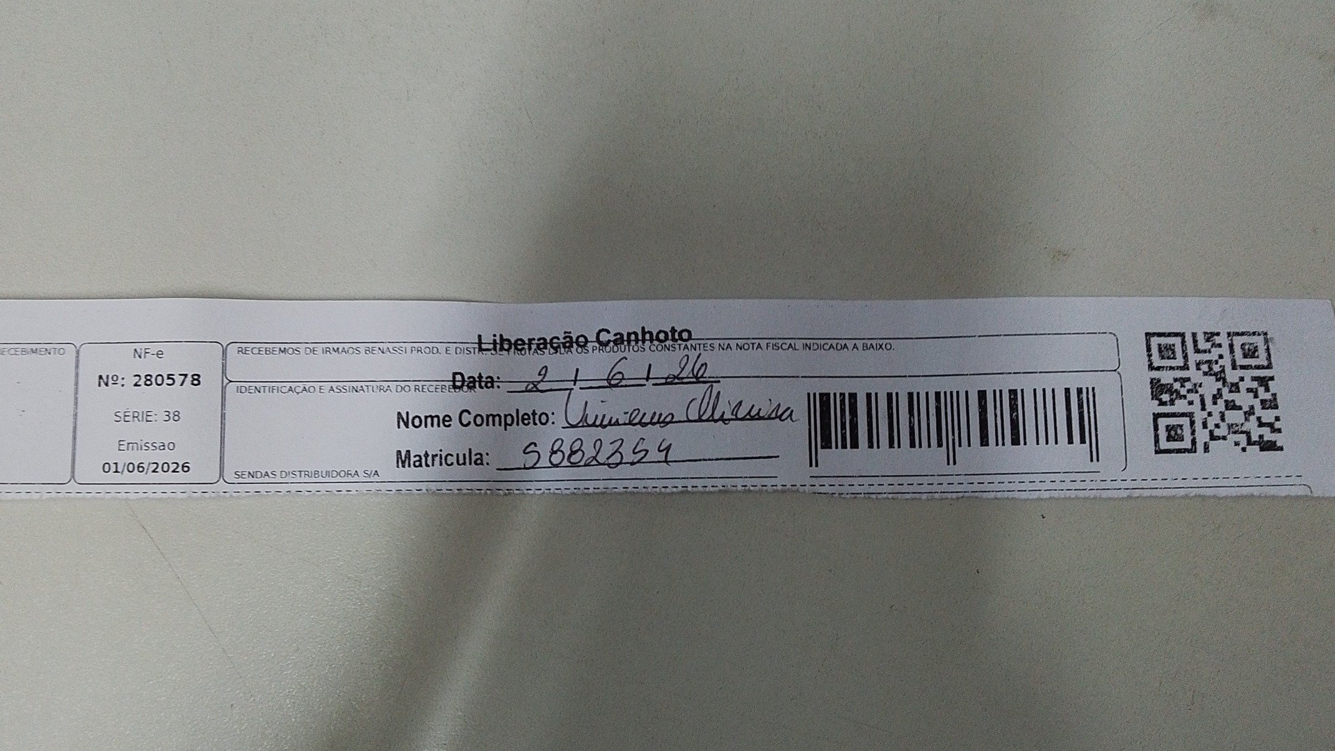 Canhoto 156245193