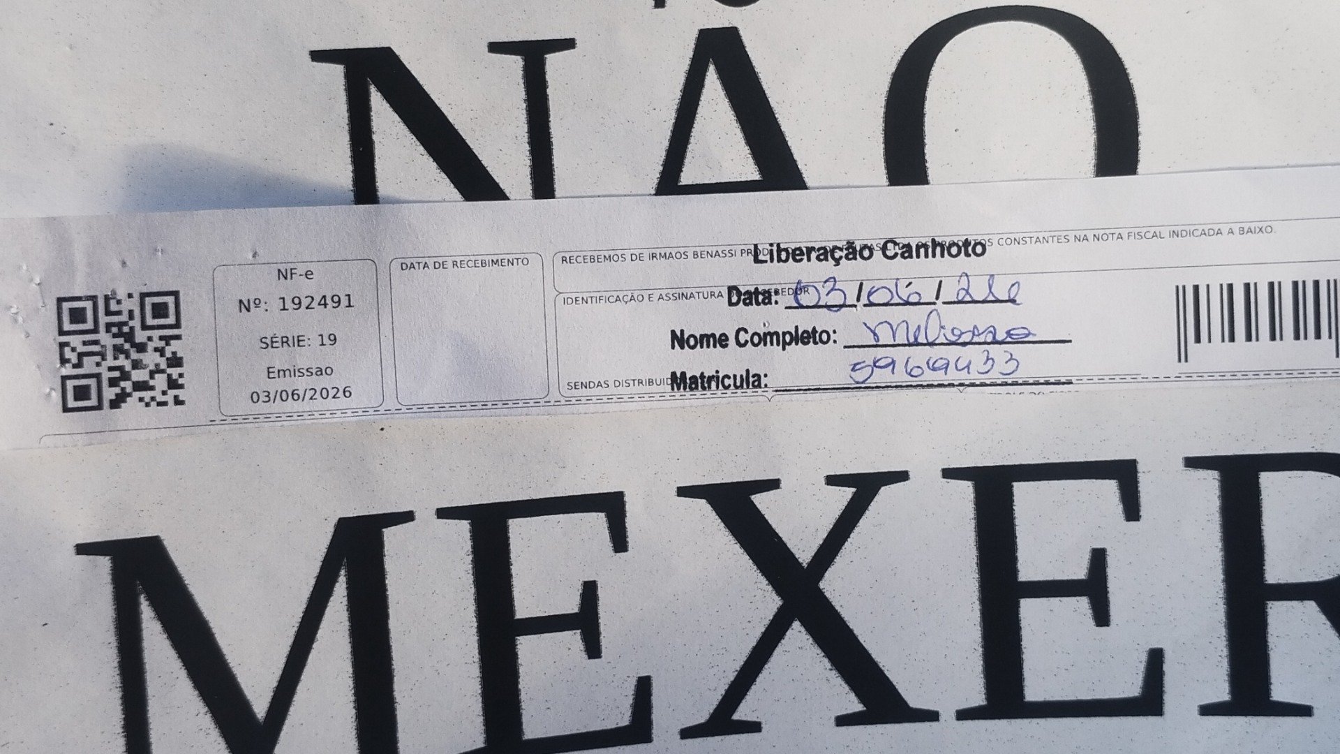 Canhoto 156514093
