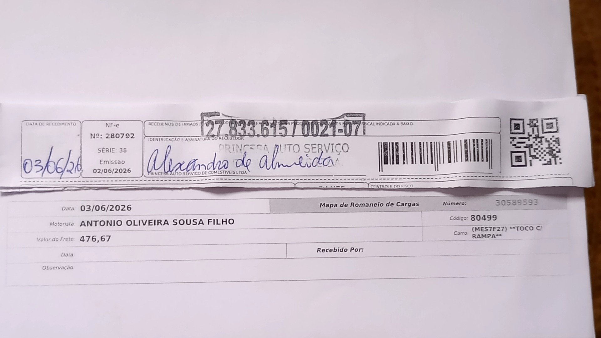 Canhoto 156432593
