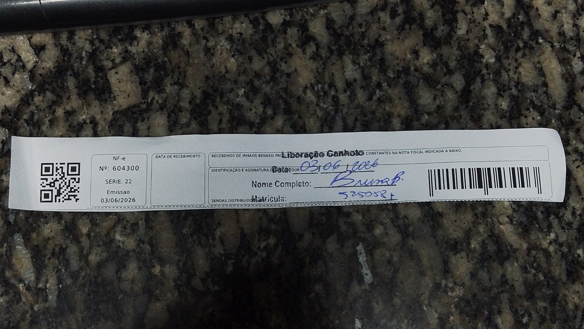 Canhoto 156465593