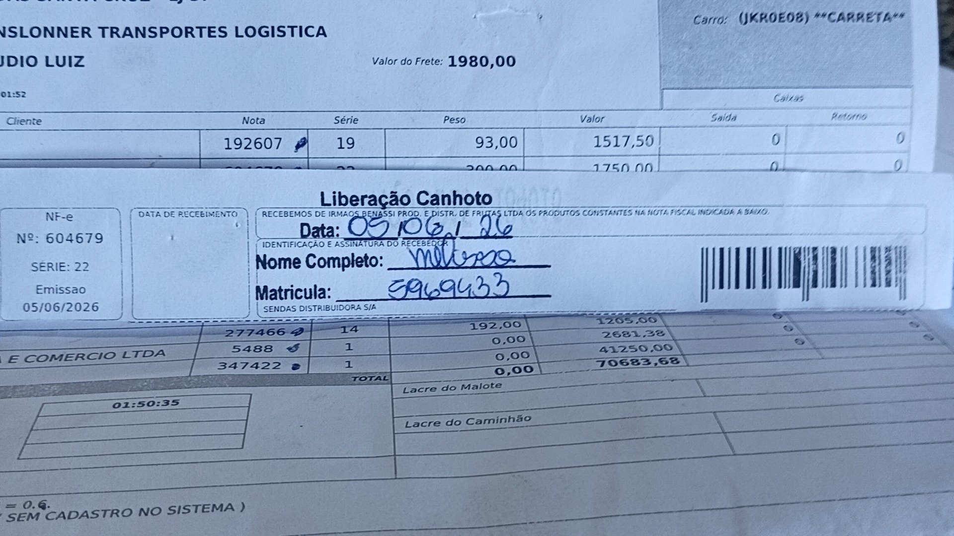 Canhoto 156737893
