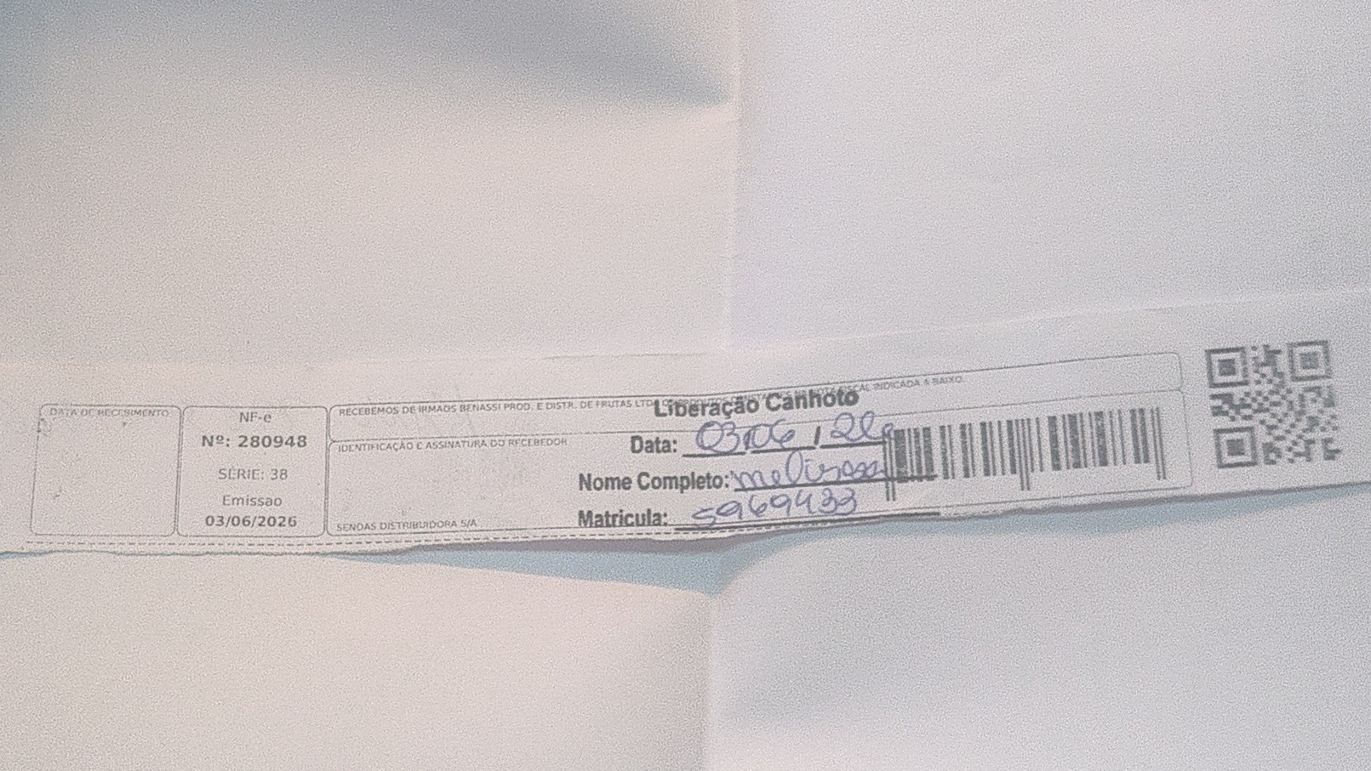 Canhoto 156603293