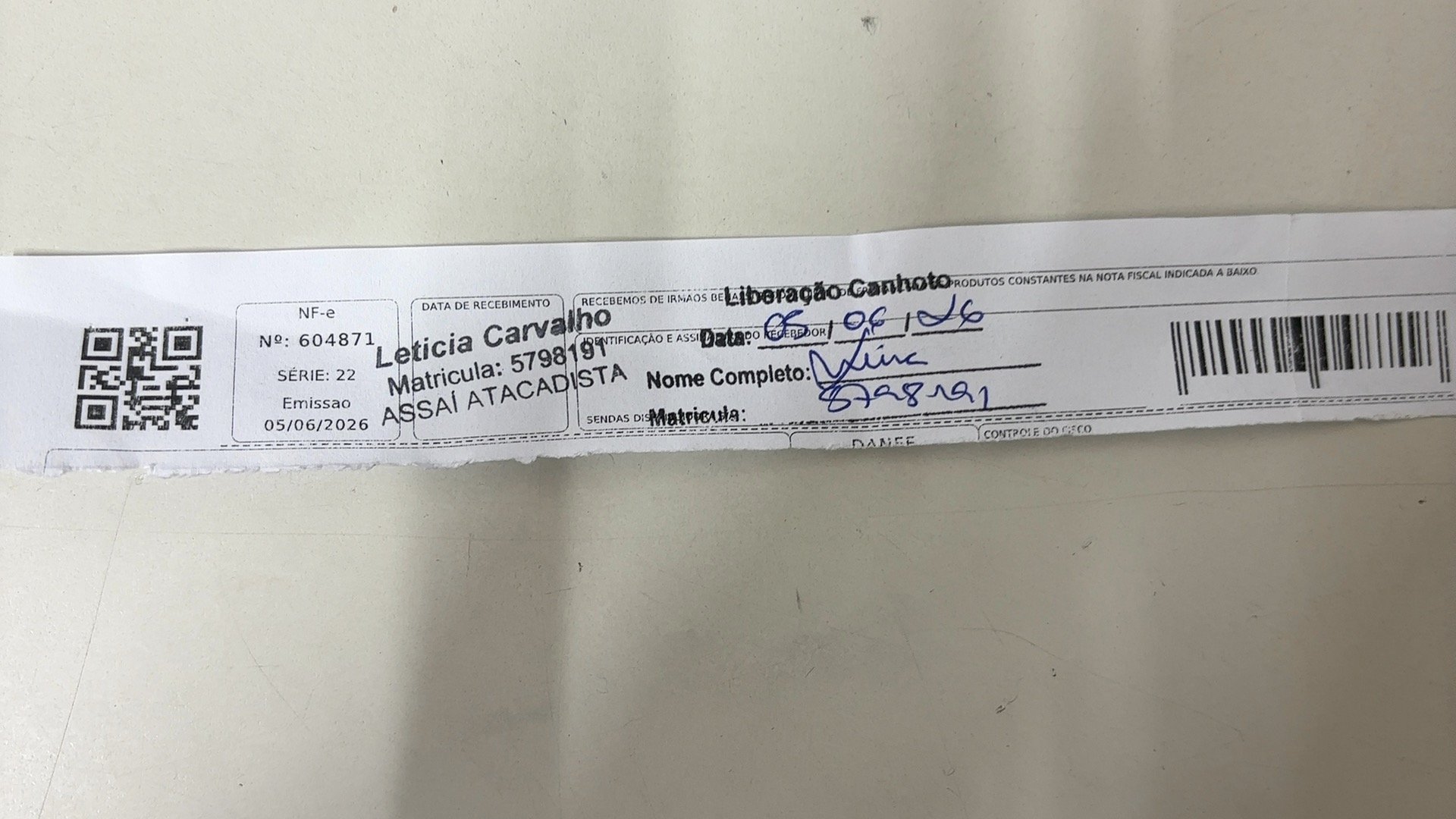 Canhoto 156804693
