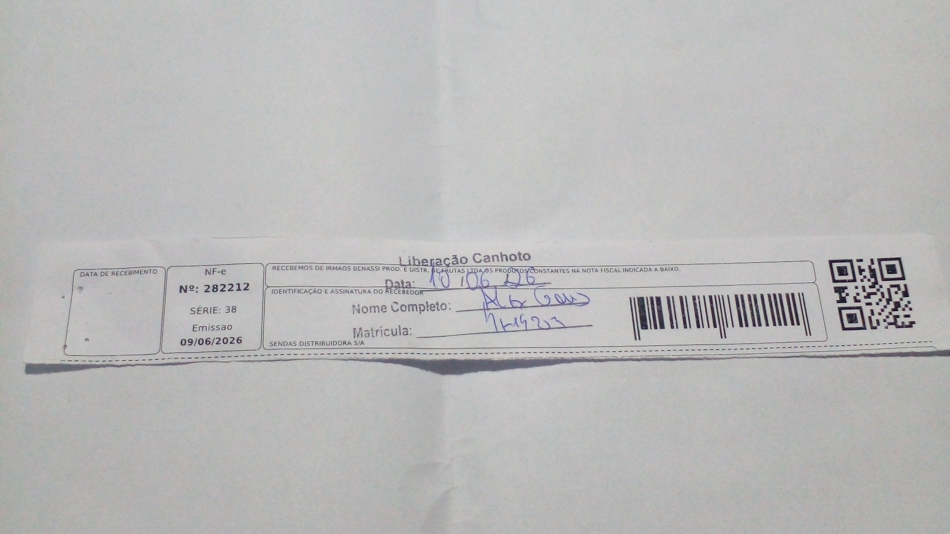 Canhoto 157636793