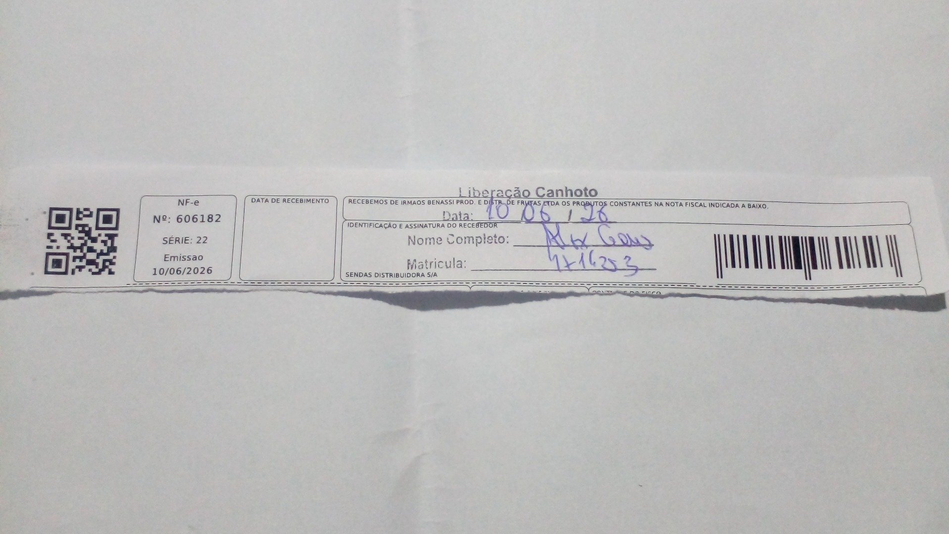 Canhoto 157643593