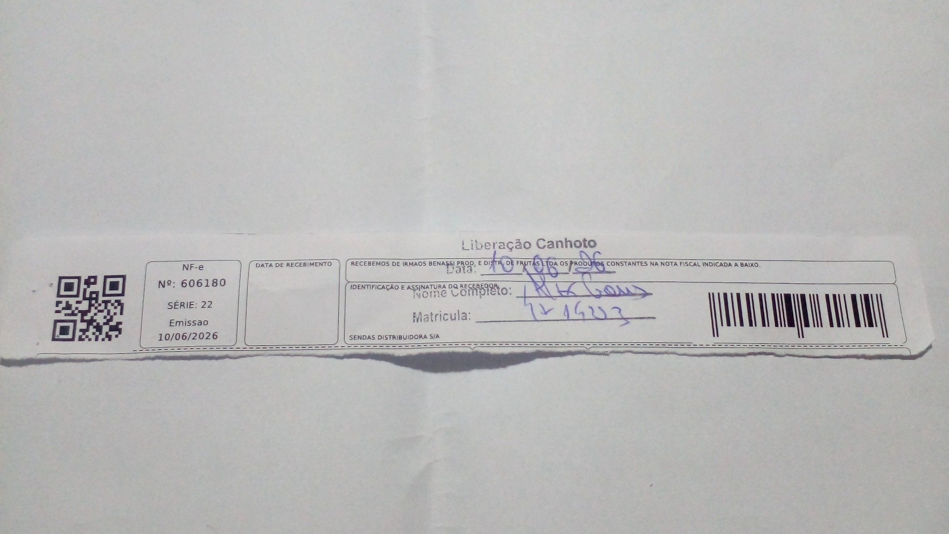 Canhoto 157643793