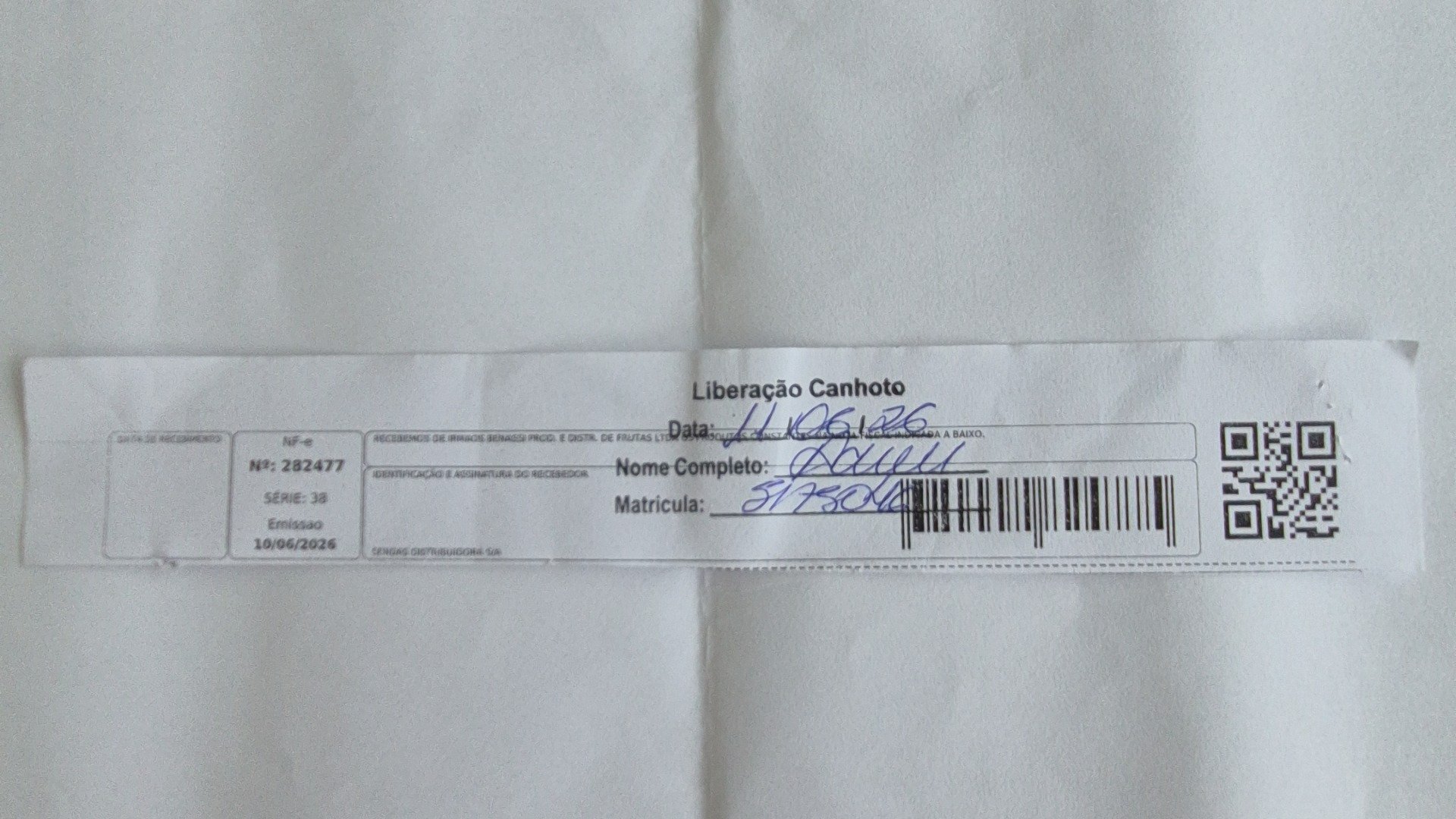 Canhoto 157851493