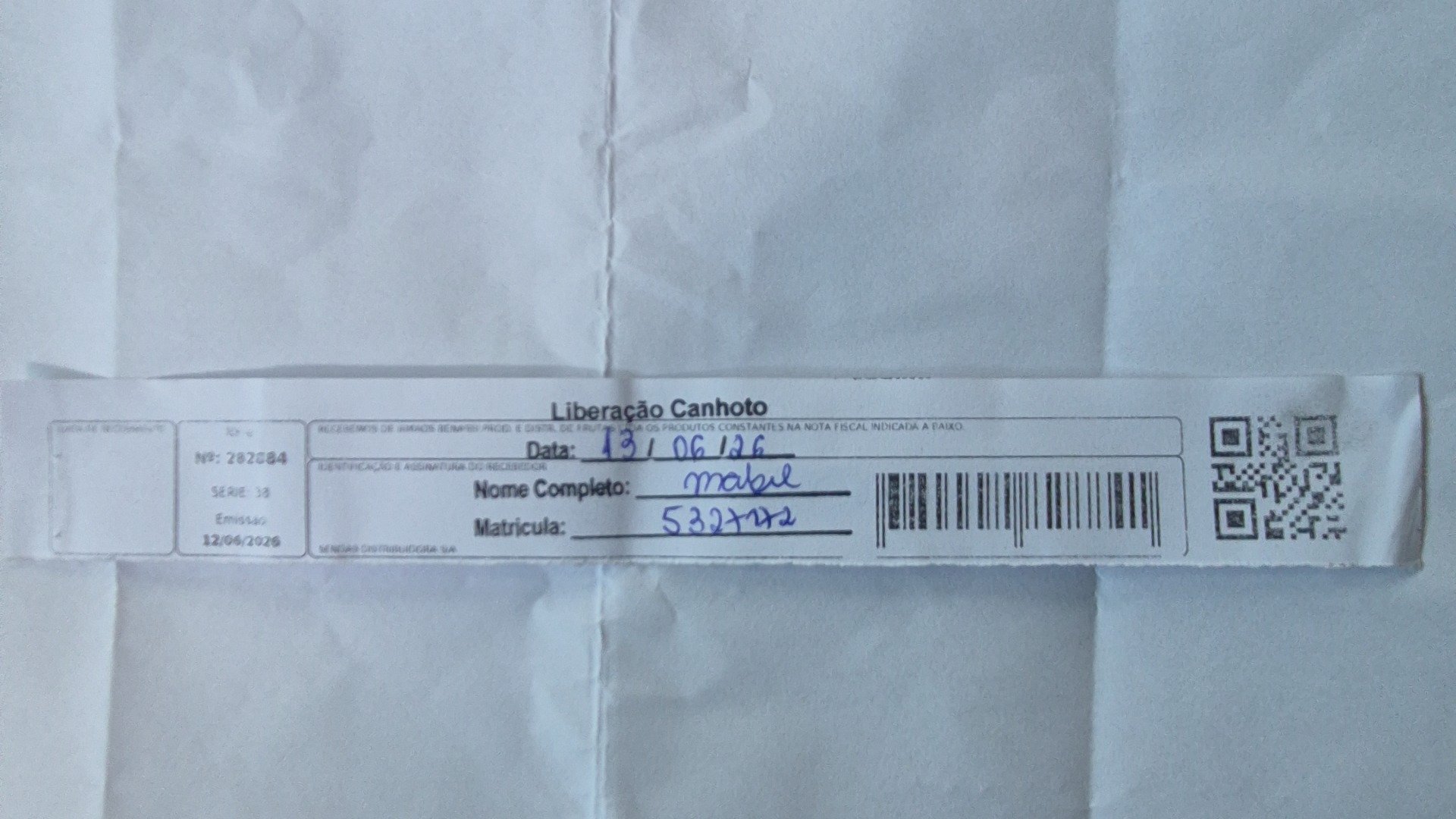 Canhoto 158284793
