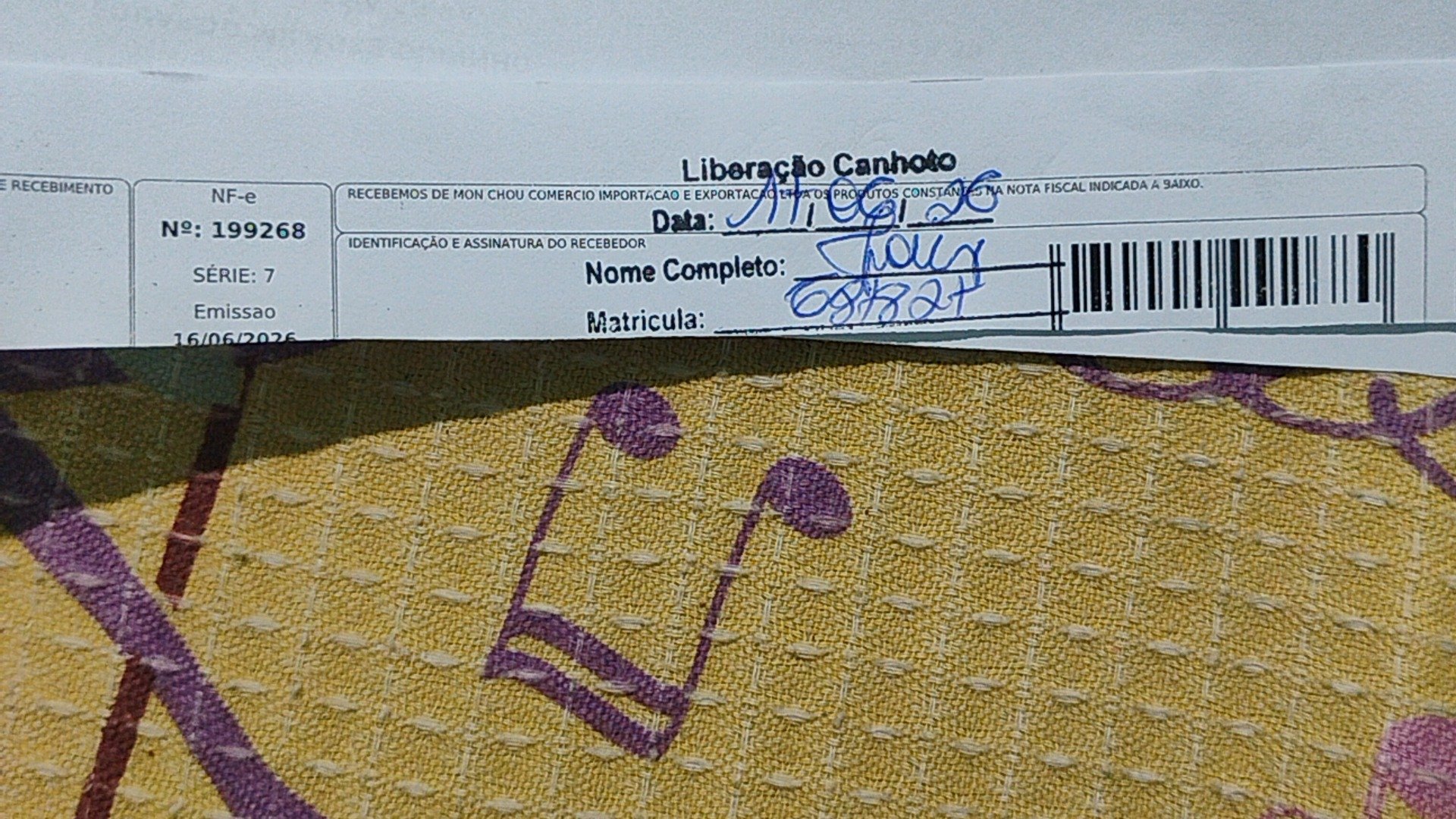 Canhoto 158922993