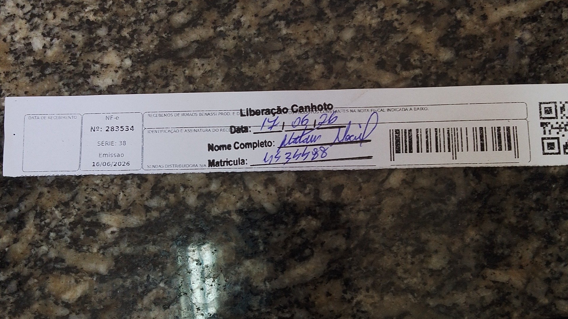 Canhoto 158930593