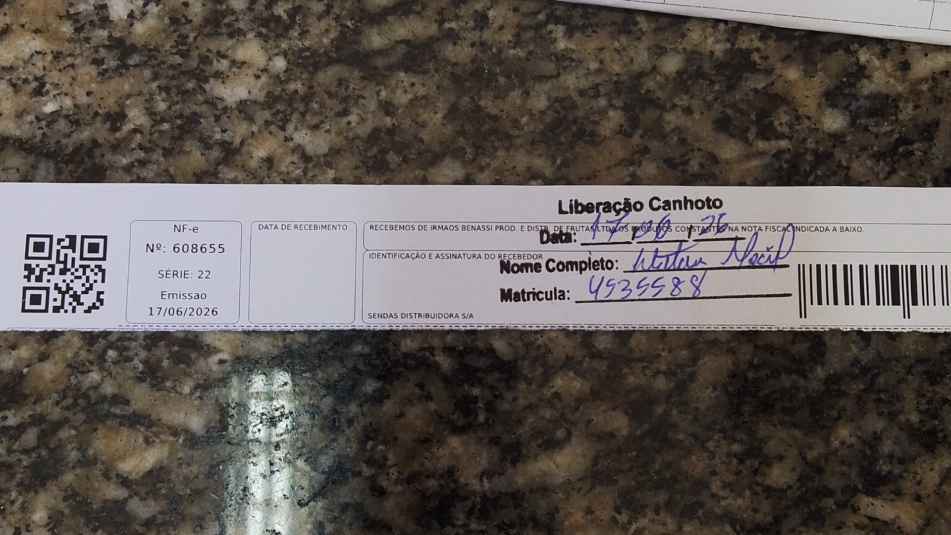 Canhoto 158985893