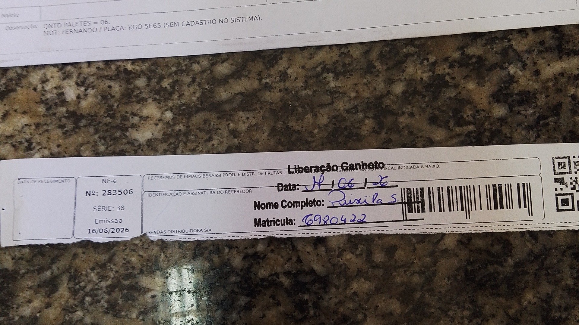 Canhoto 158927093