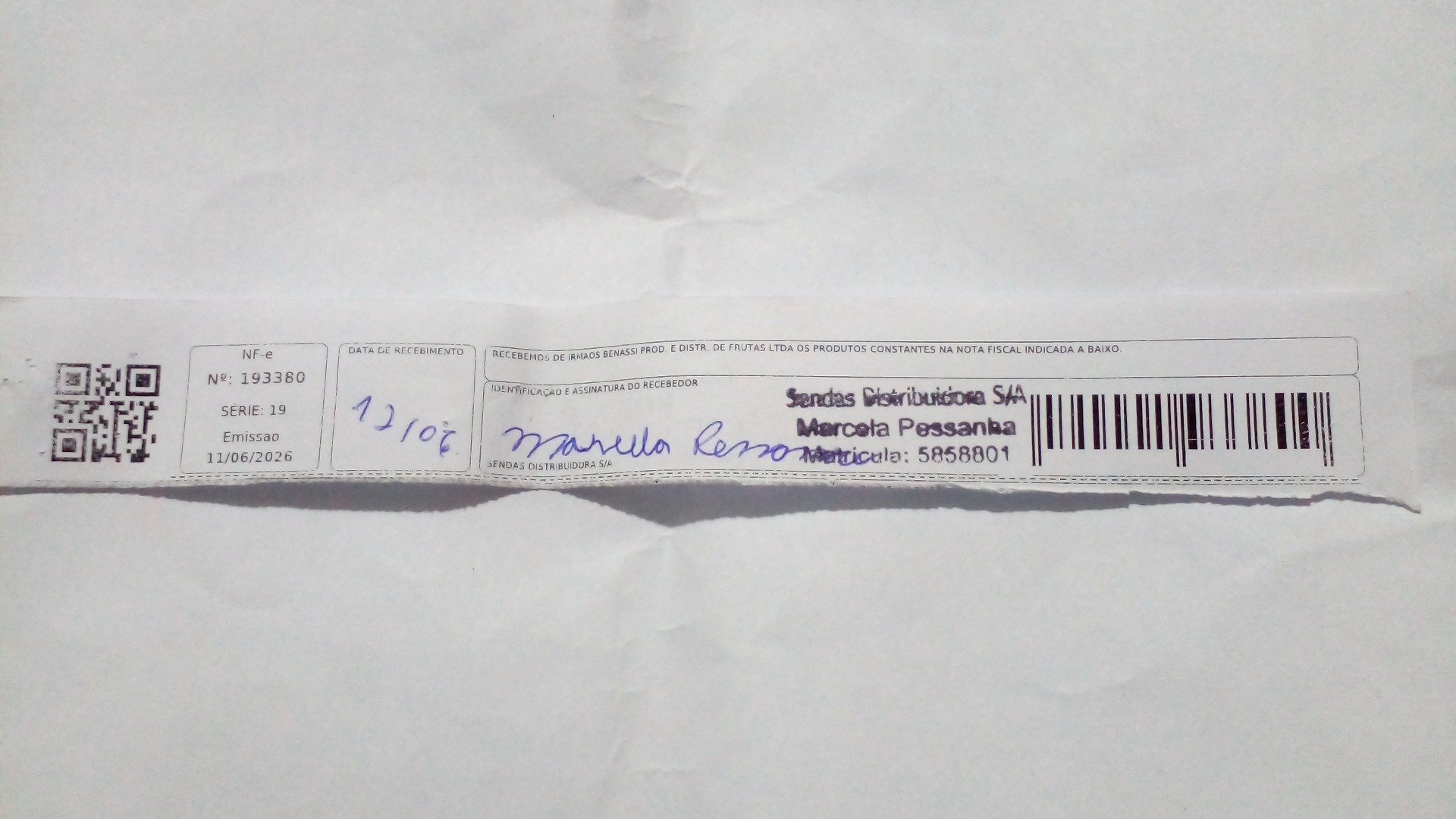 Canhoto 158116493