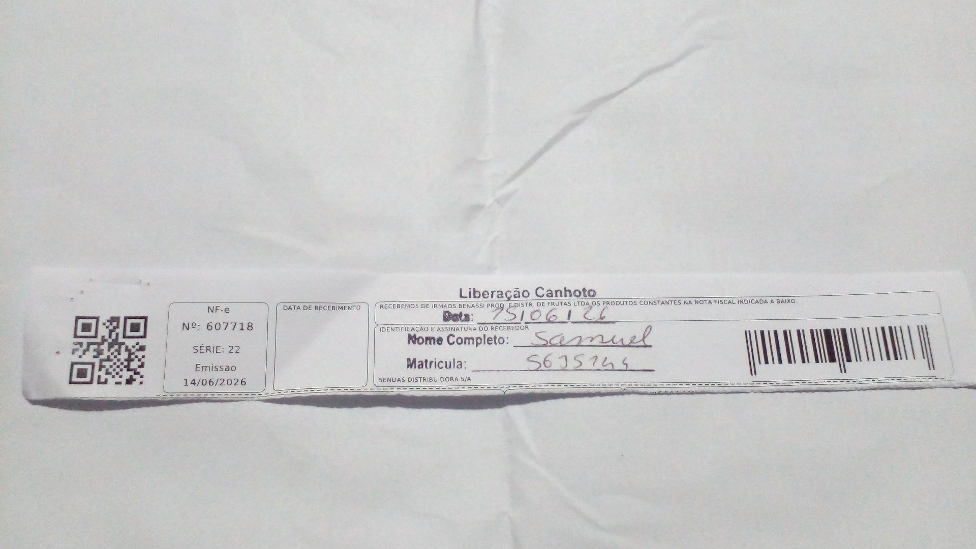 Canhoto 158531093