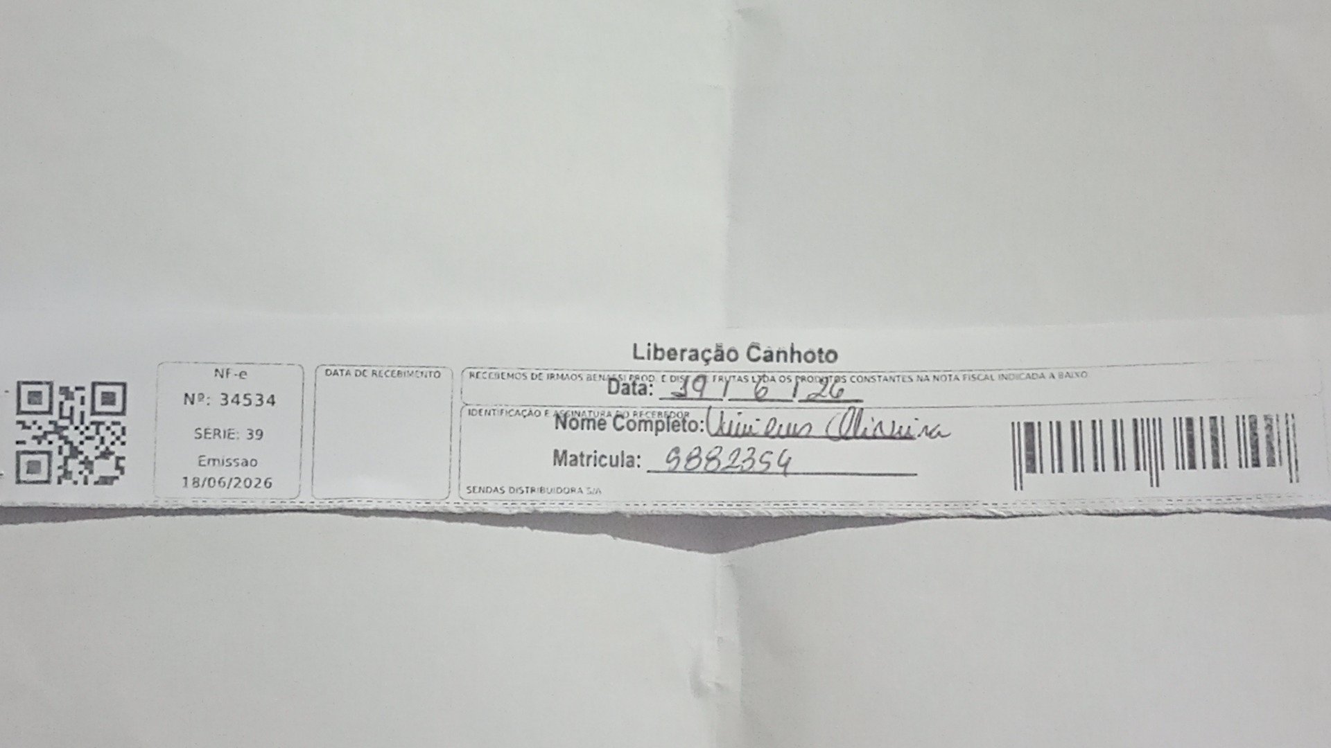 Canhoto 159388893