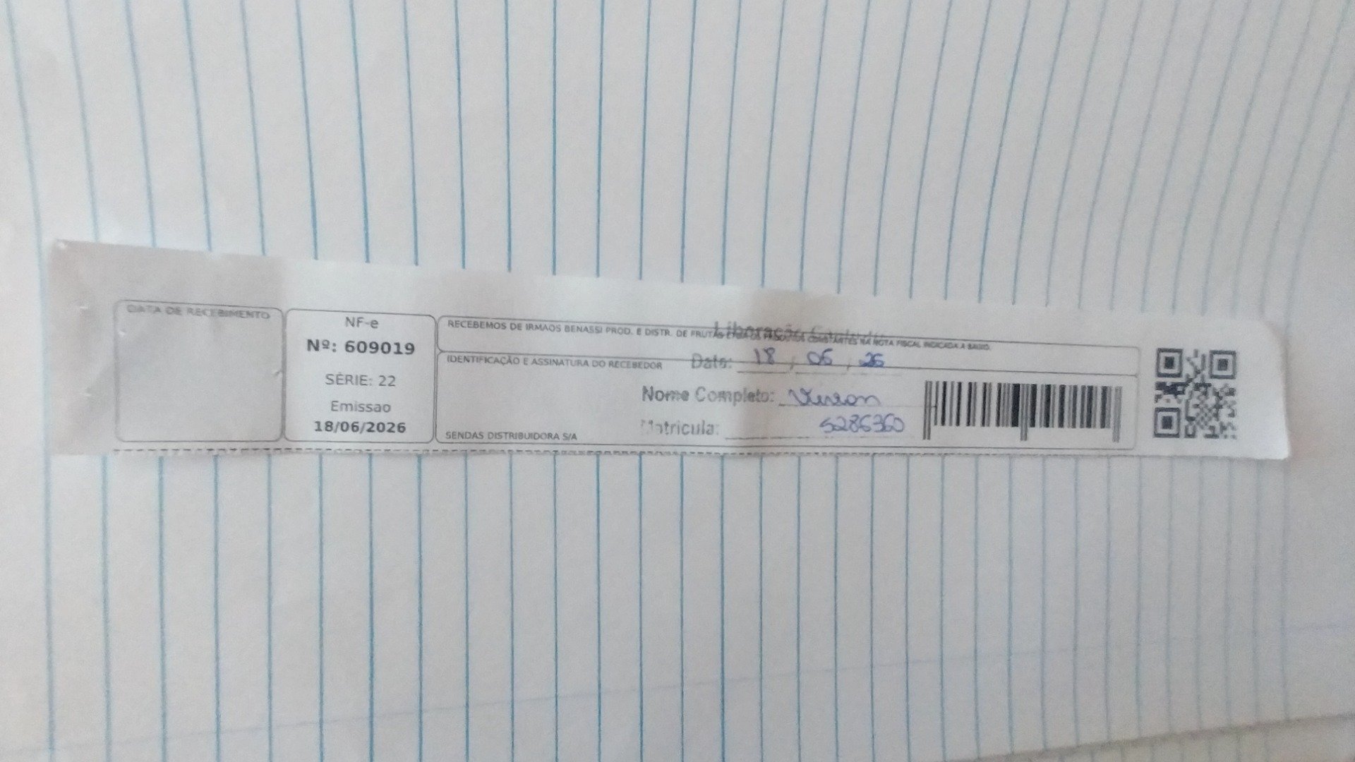 Canhoto 159168993