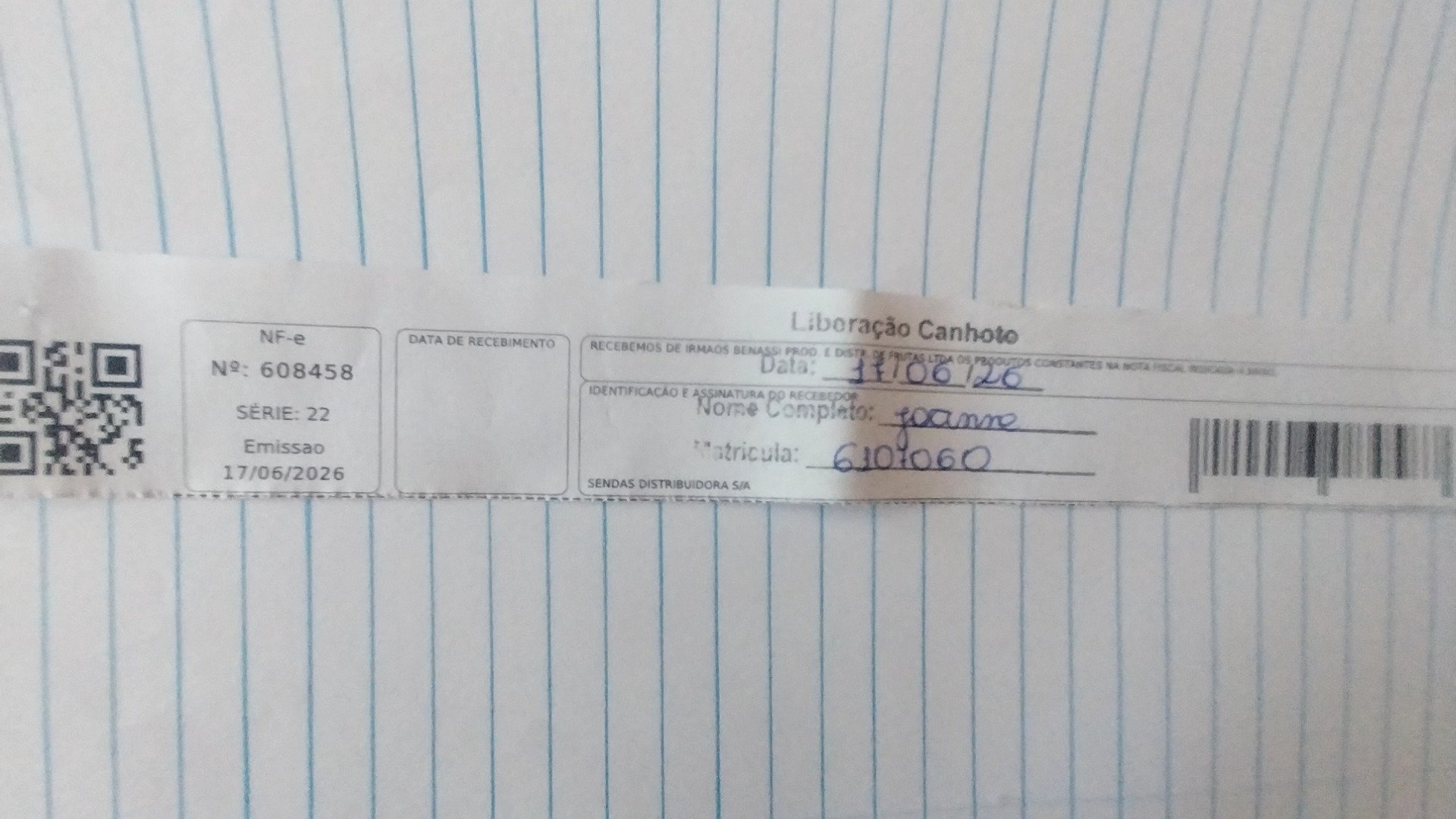 Canhoto 158952093