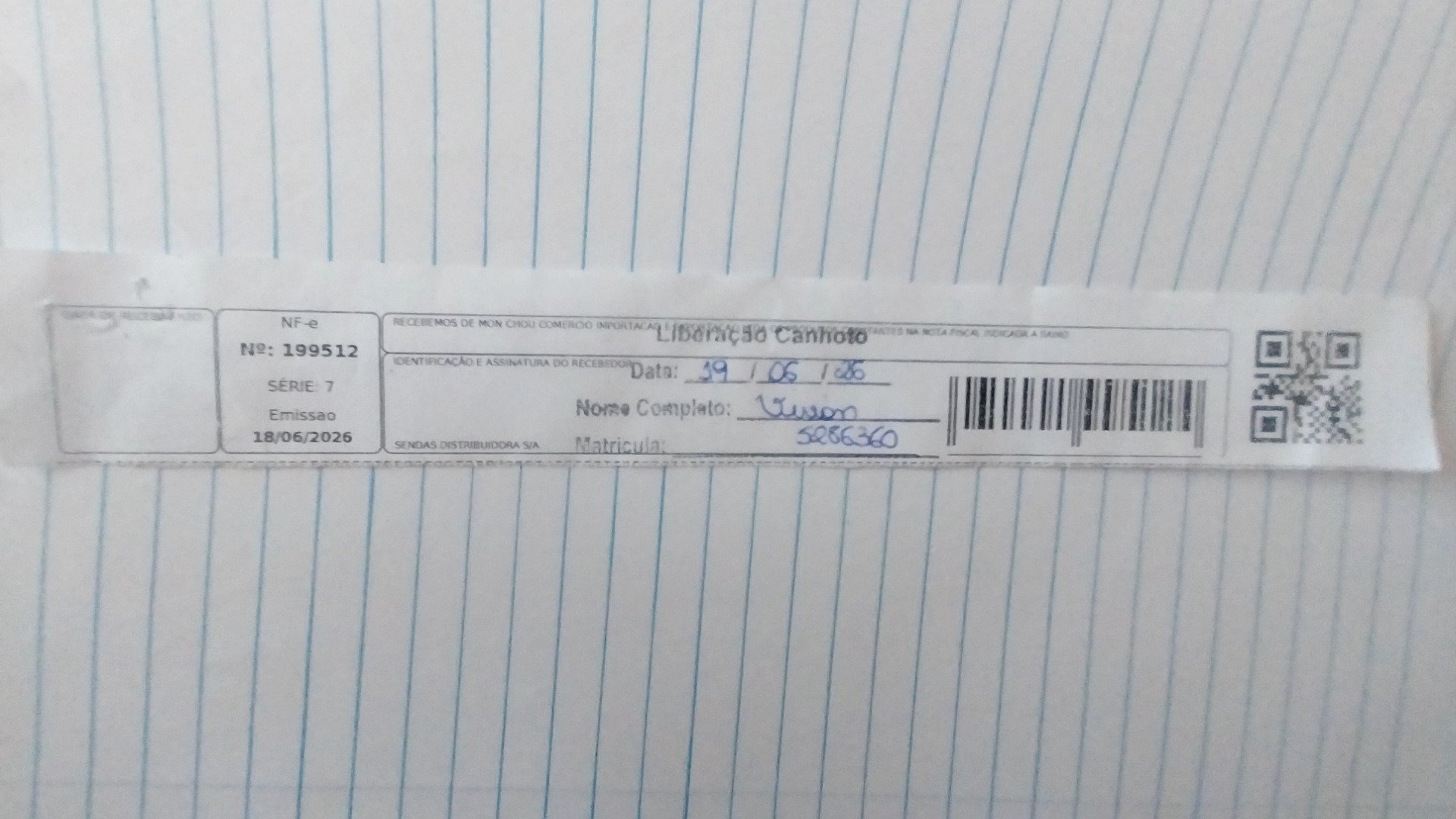 Canhoto 159386293