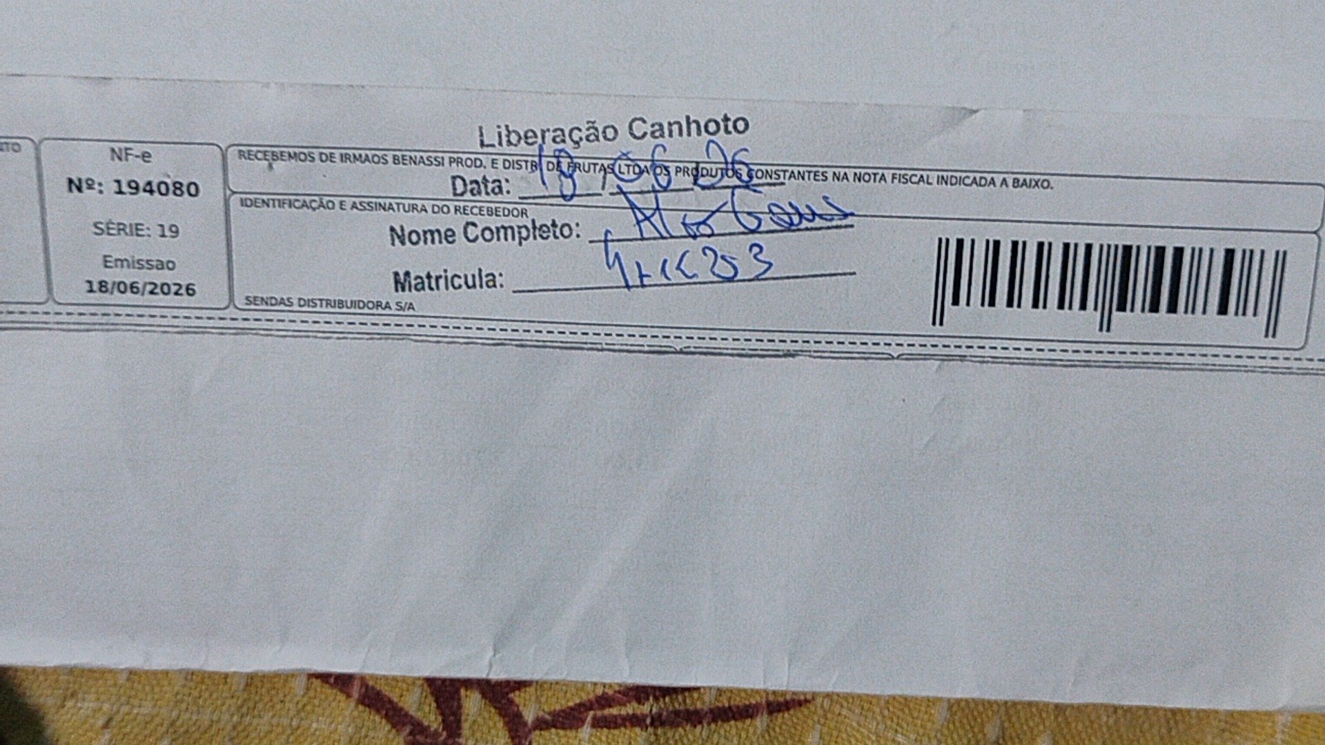 Canhoto 159171293
