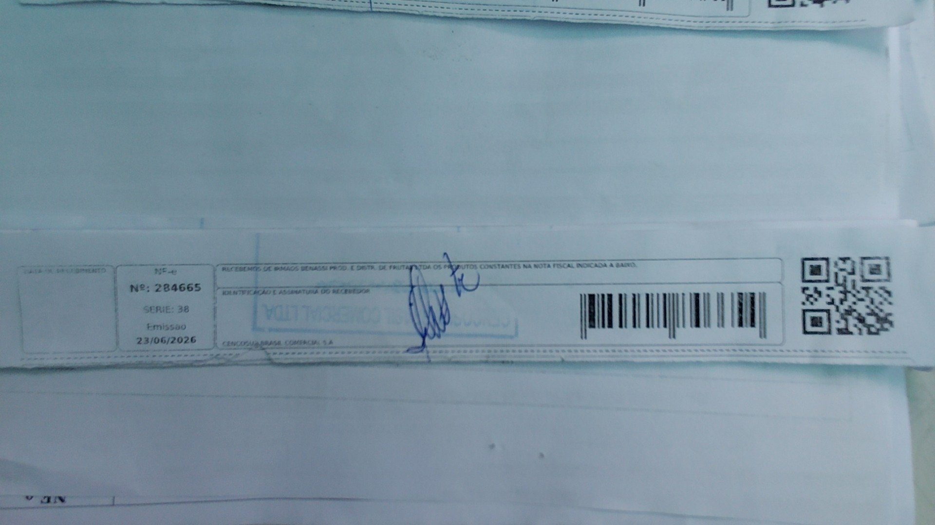 Canhoto 160043693