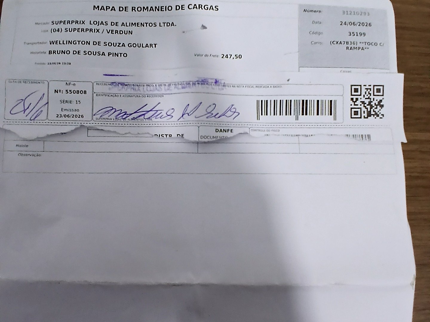Canhoto 160178493