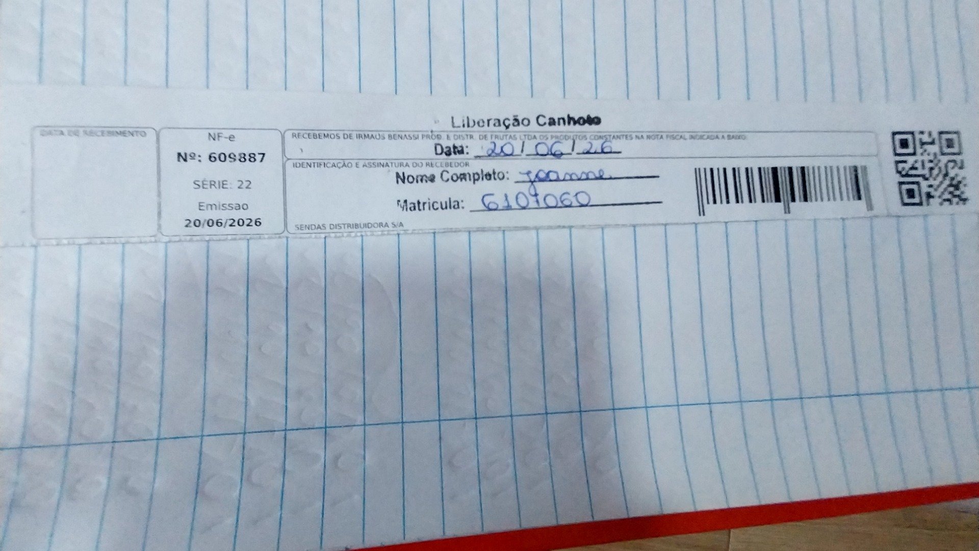 Canhoto 159647293