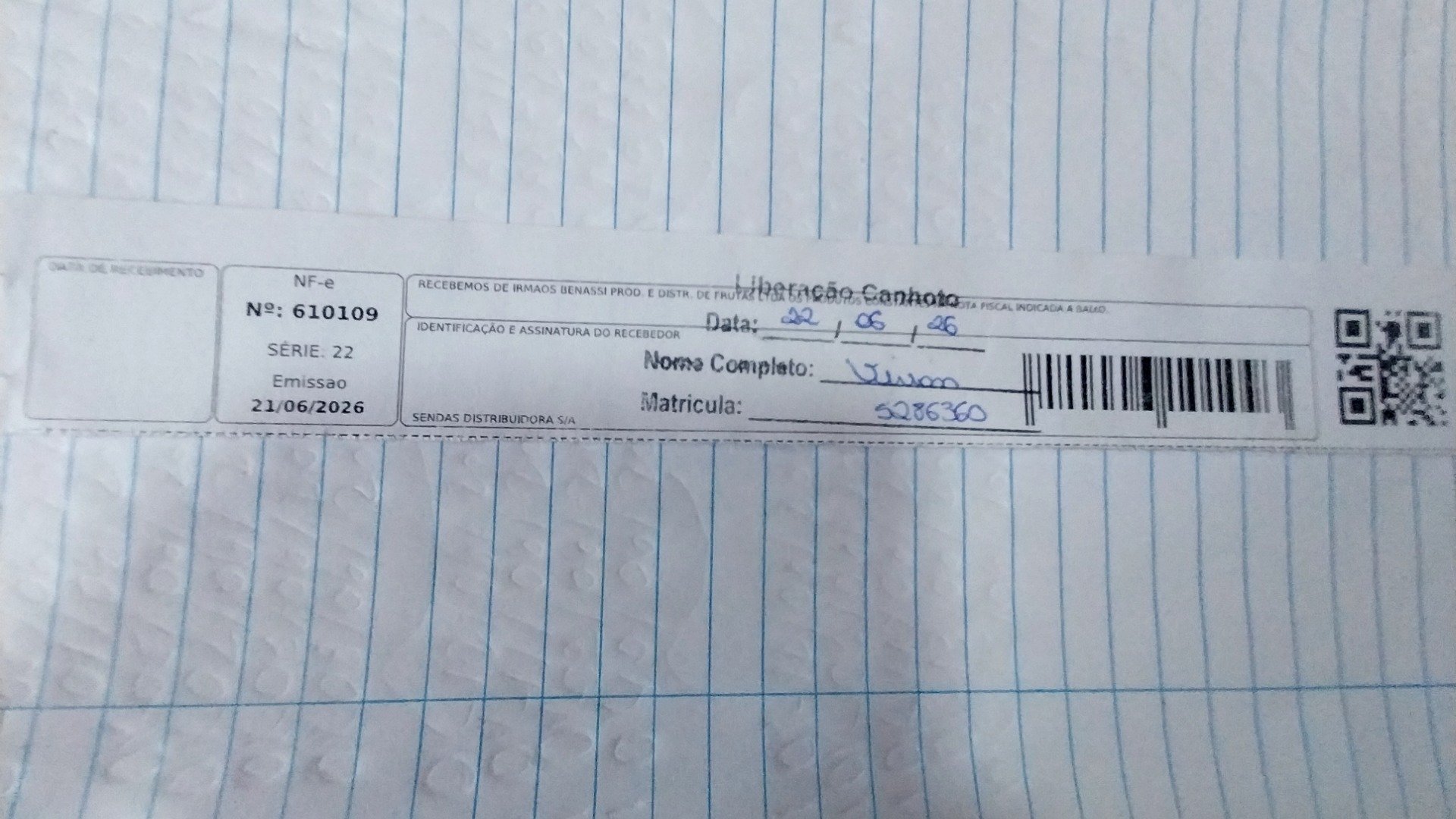 Canhoto 159829393
