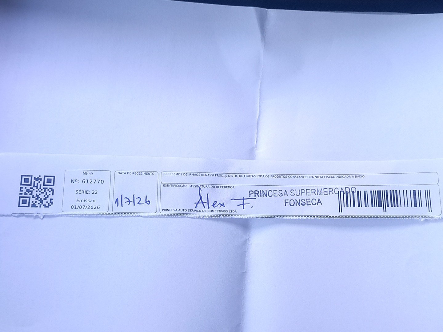 Canhoto 161480993