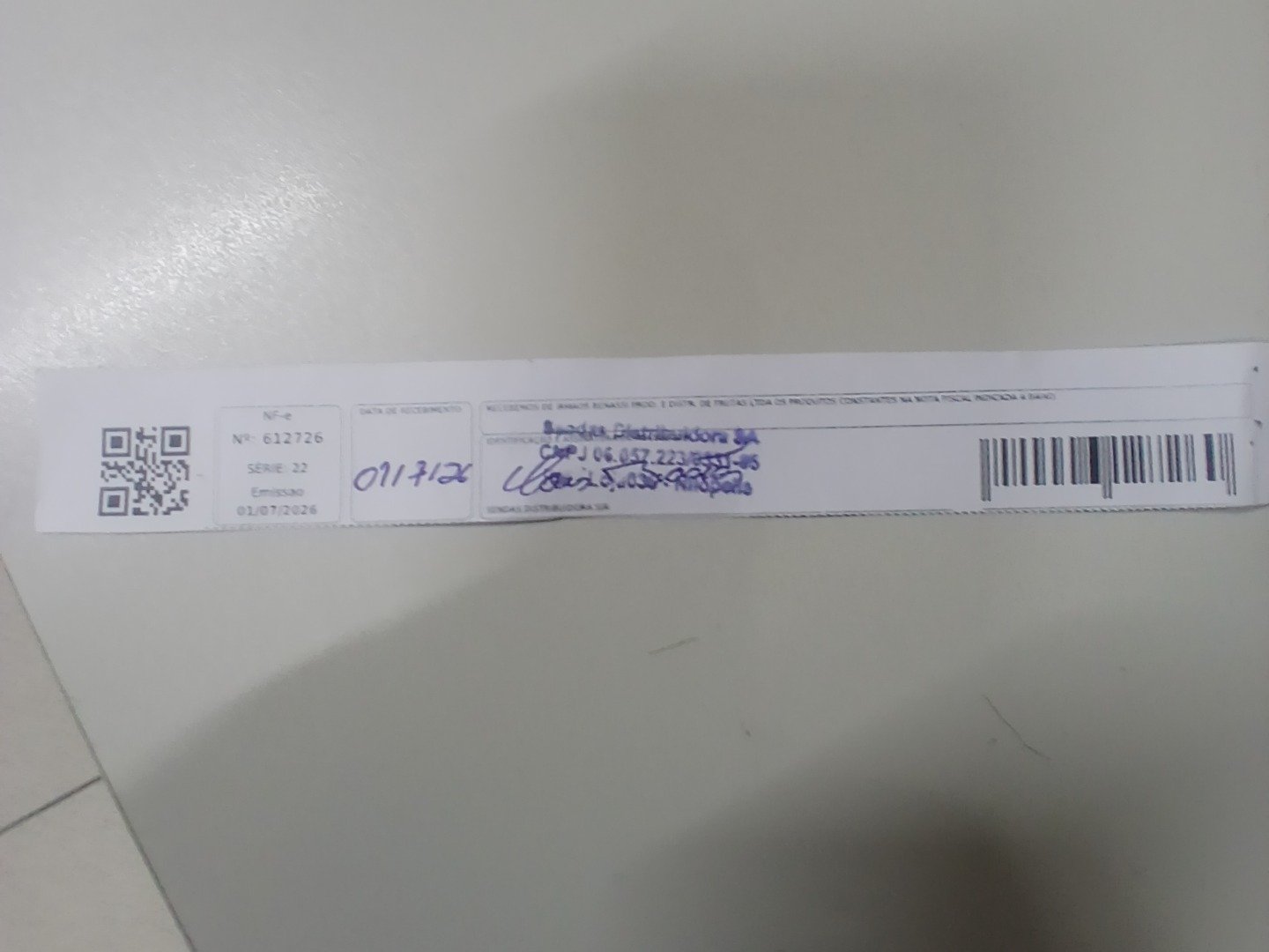 Canhoto 161464593