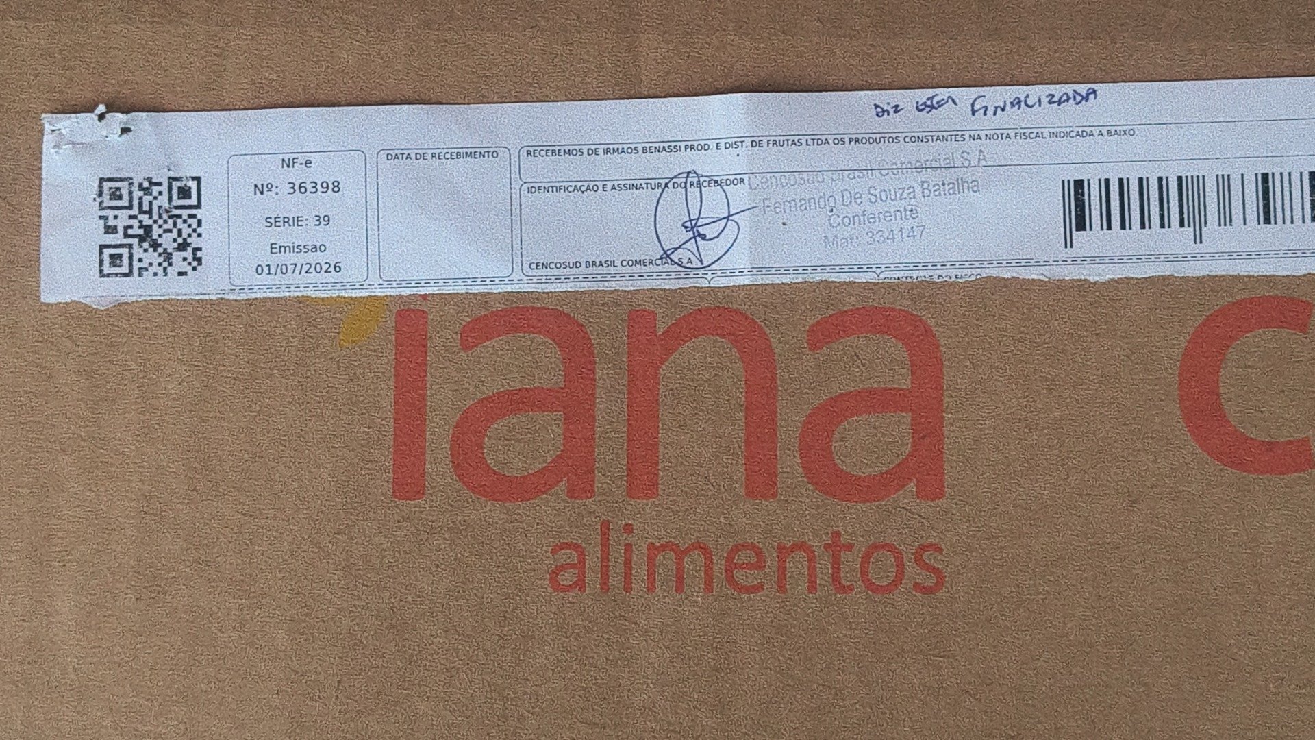 Canhoto 161712593