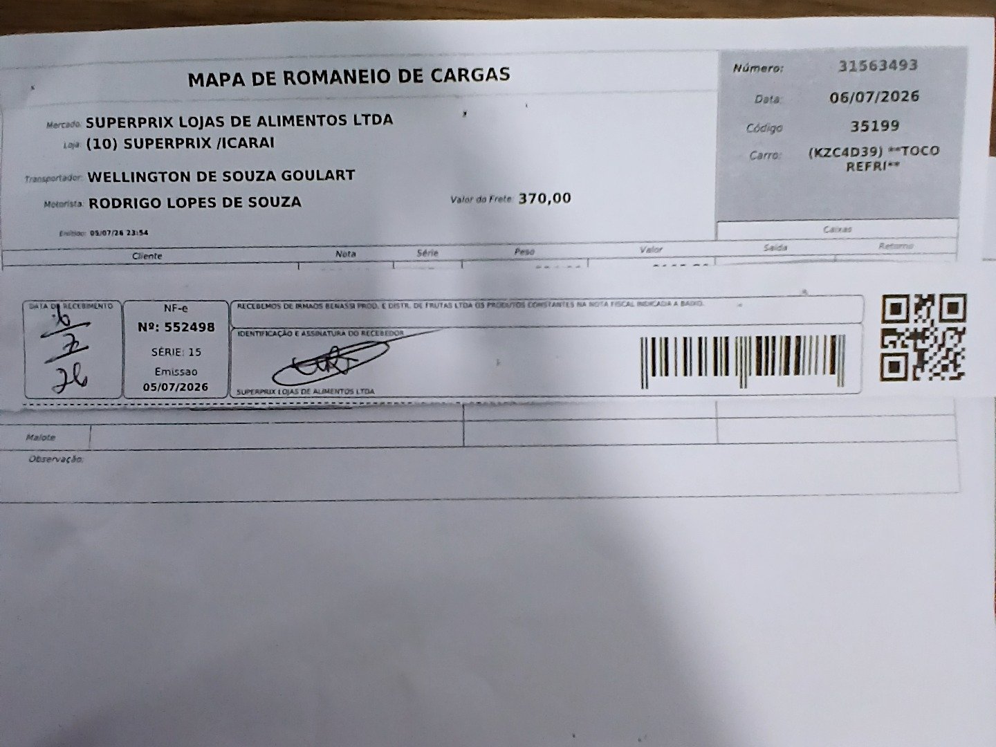Canhoto 162307393